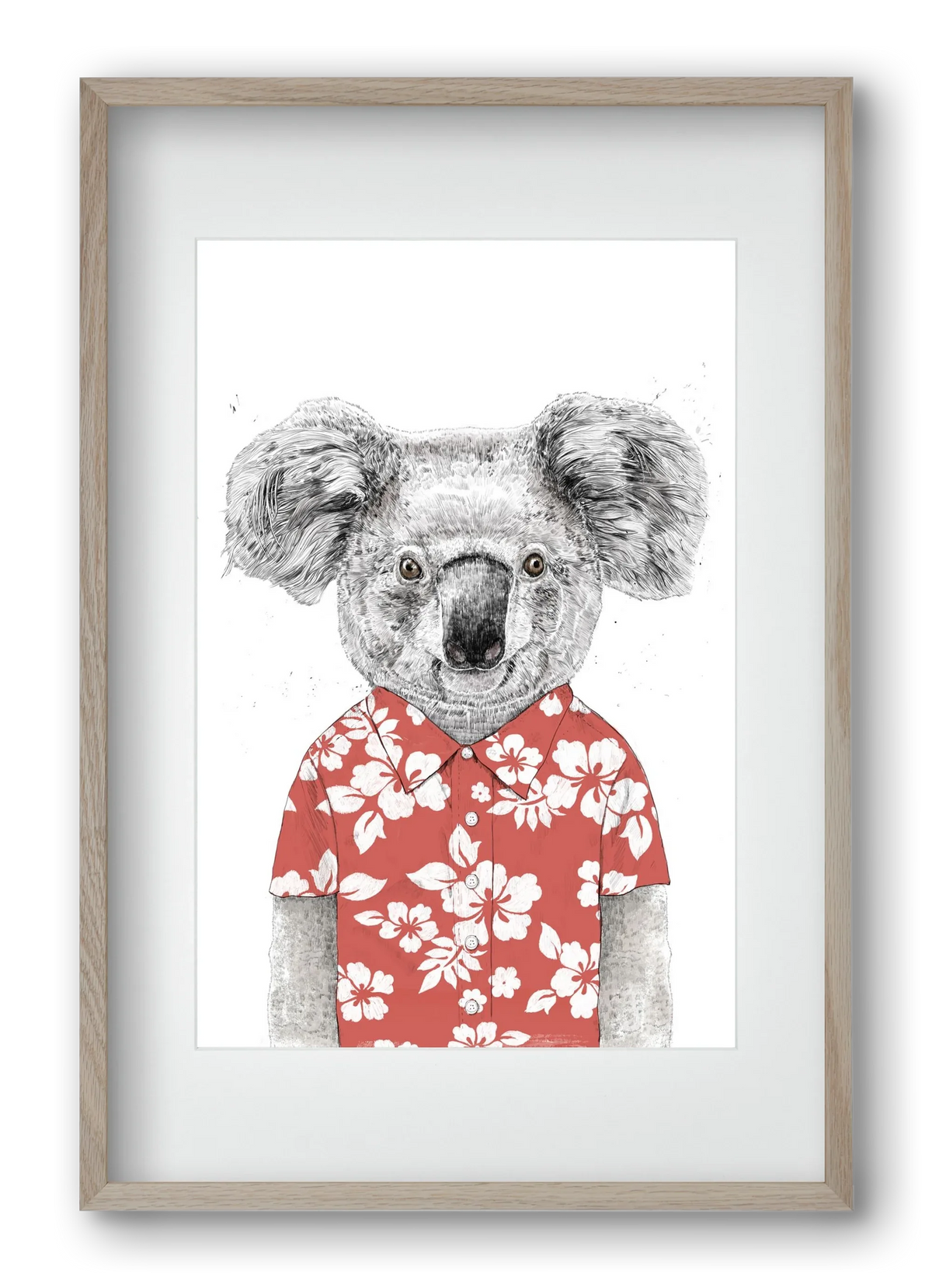 Summer koala (red) - artbridge