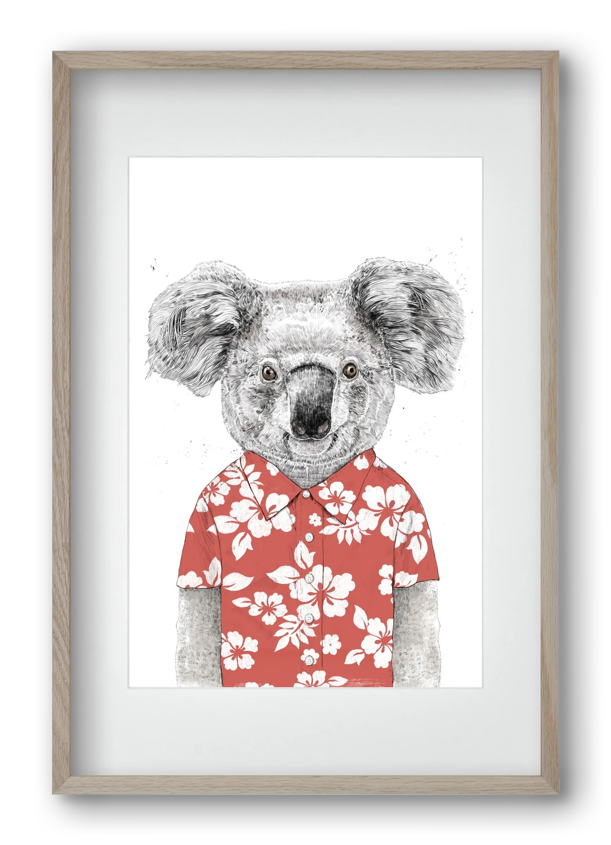 Summer koala (red) - artbridge