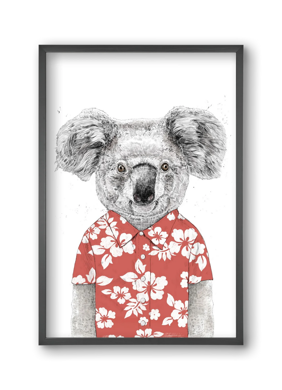 Summer koala (red) - artbridge