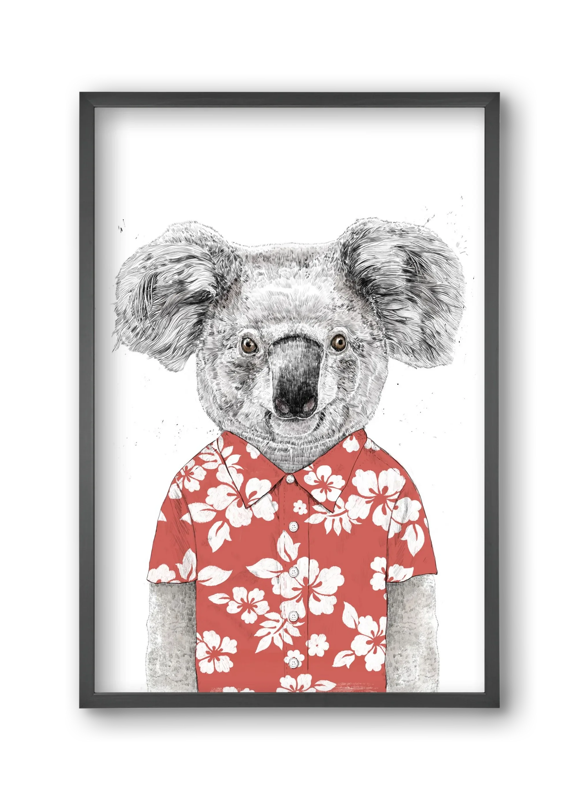 Summer koala (red) - artbridge