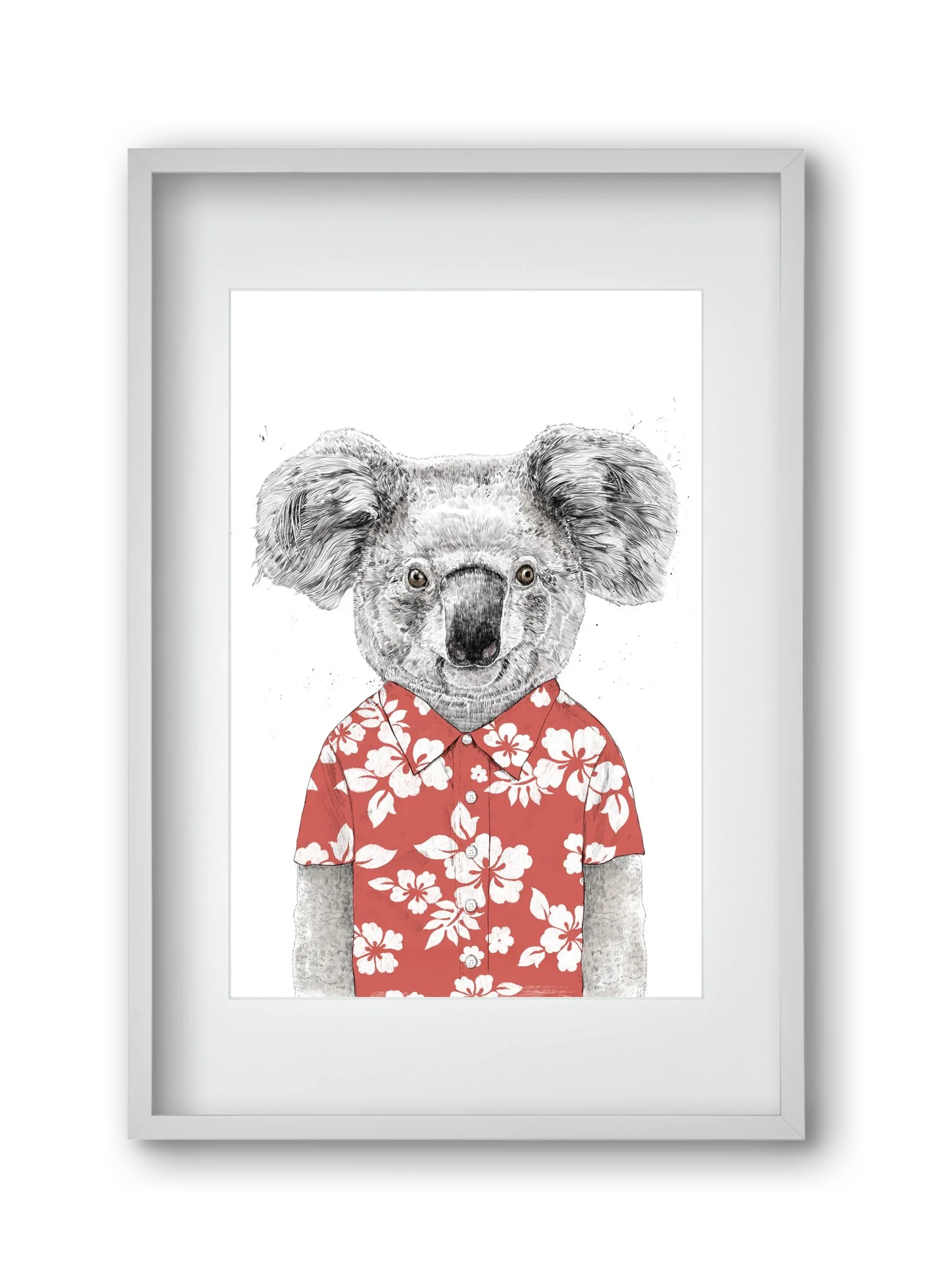 Summer koala (red) - artbridge