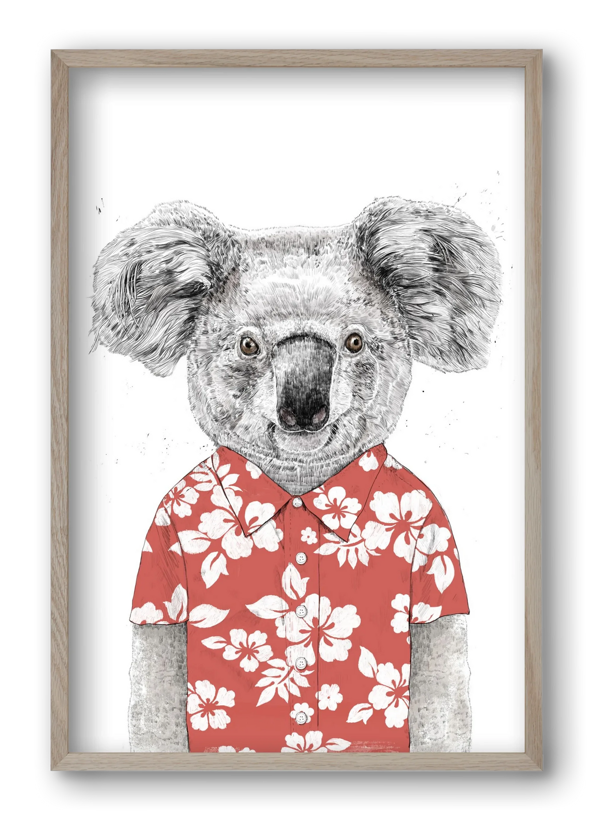 Summer koala (red) - artbridge