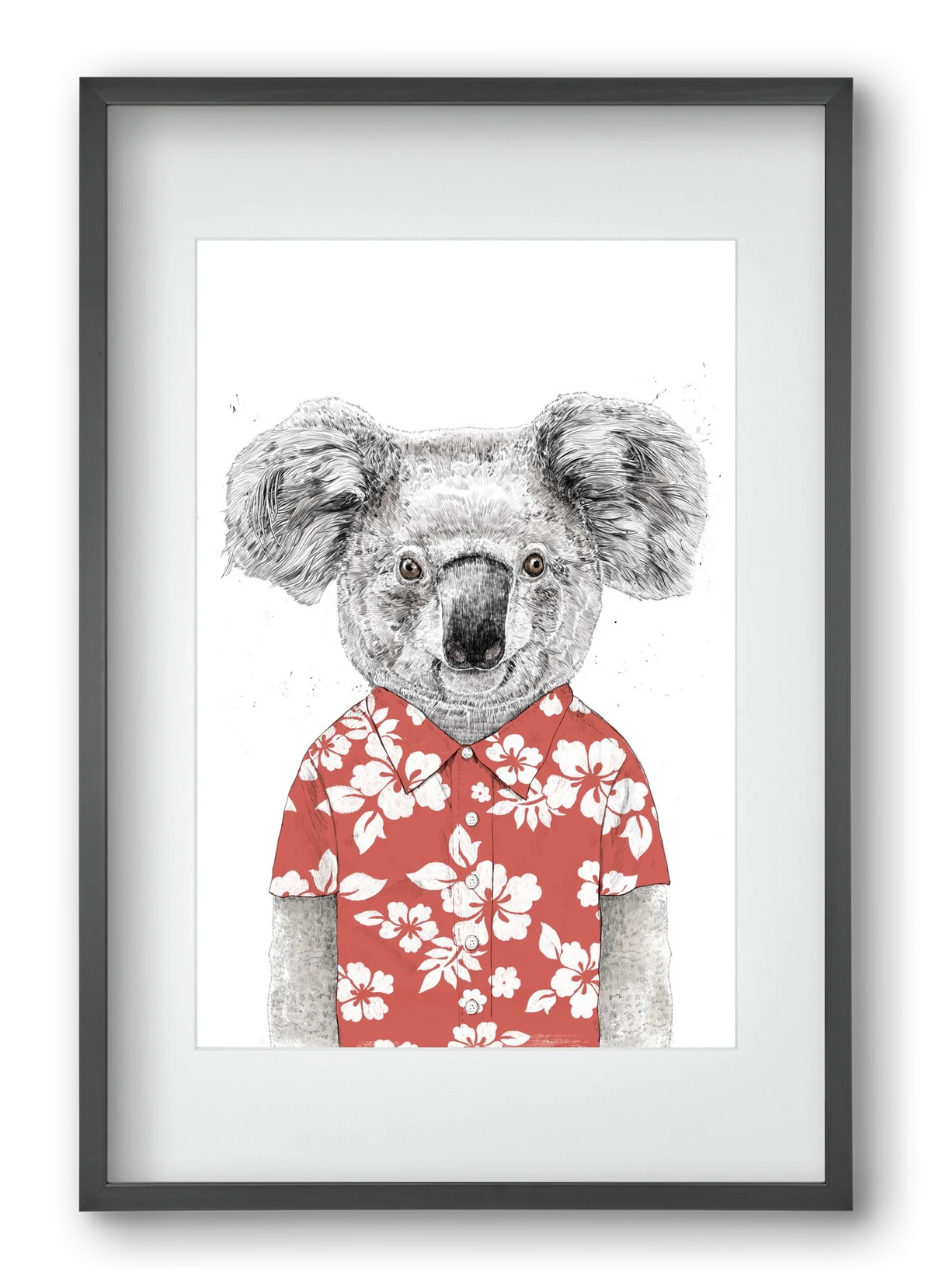 Summer koala (red) - artbridge