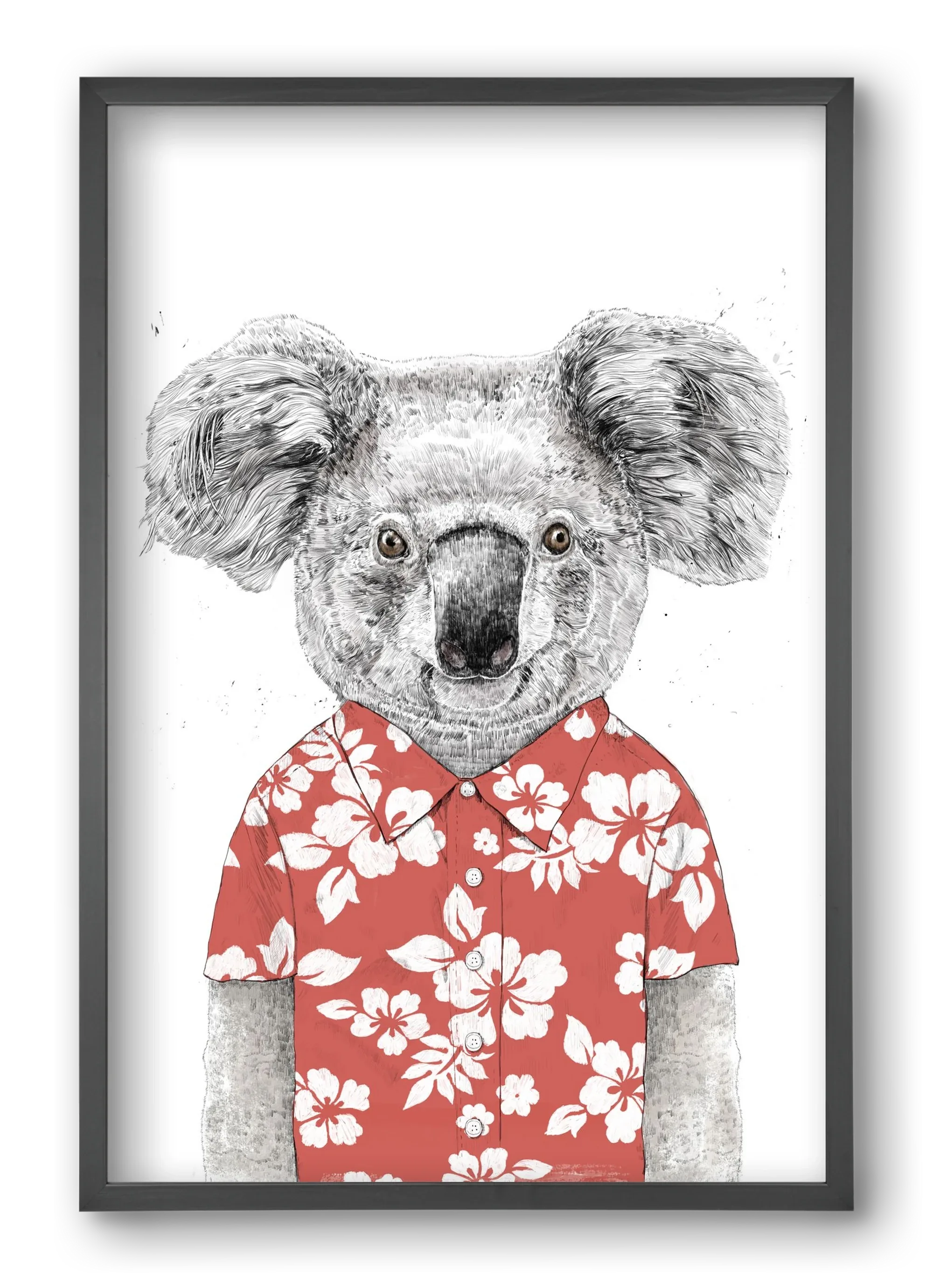 Summer koala (red) - artbridge