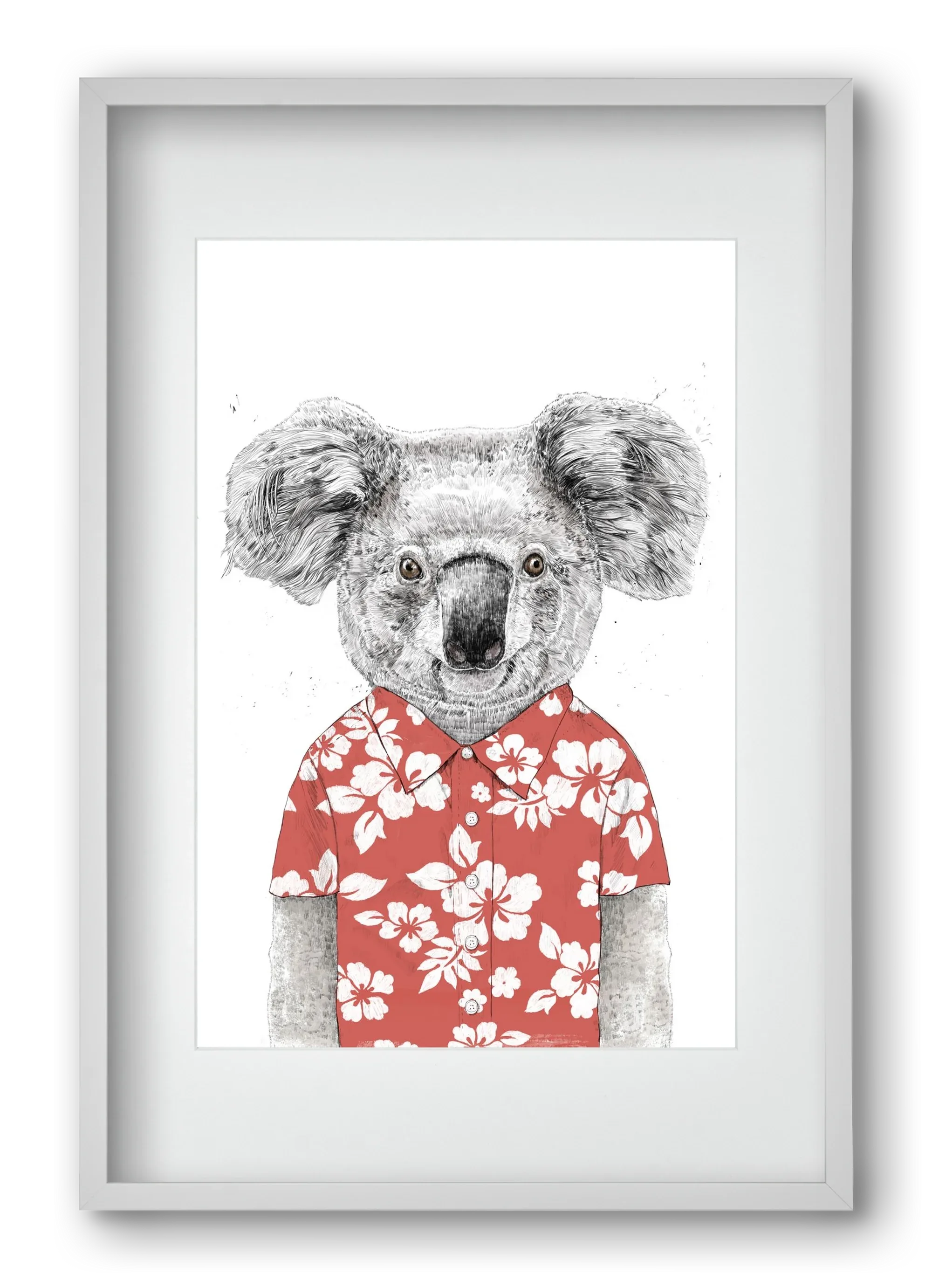 Summer koala (red) - artbridge