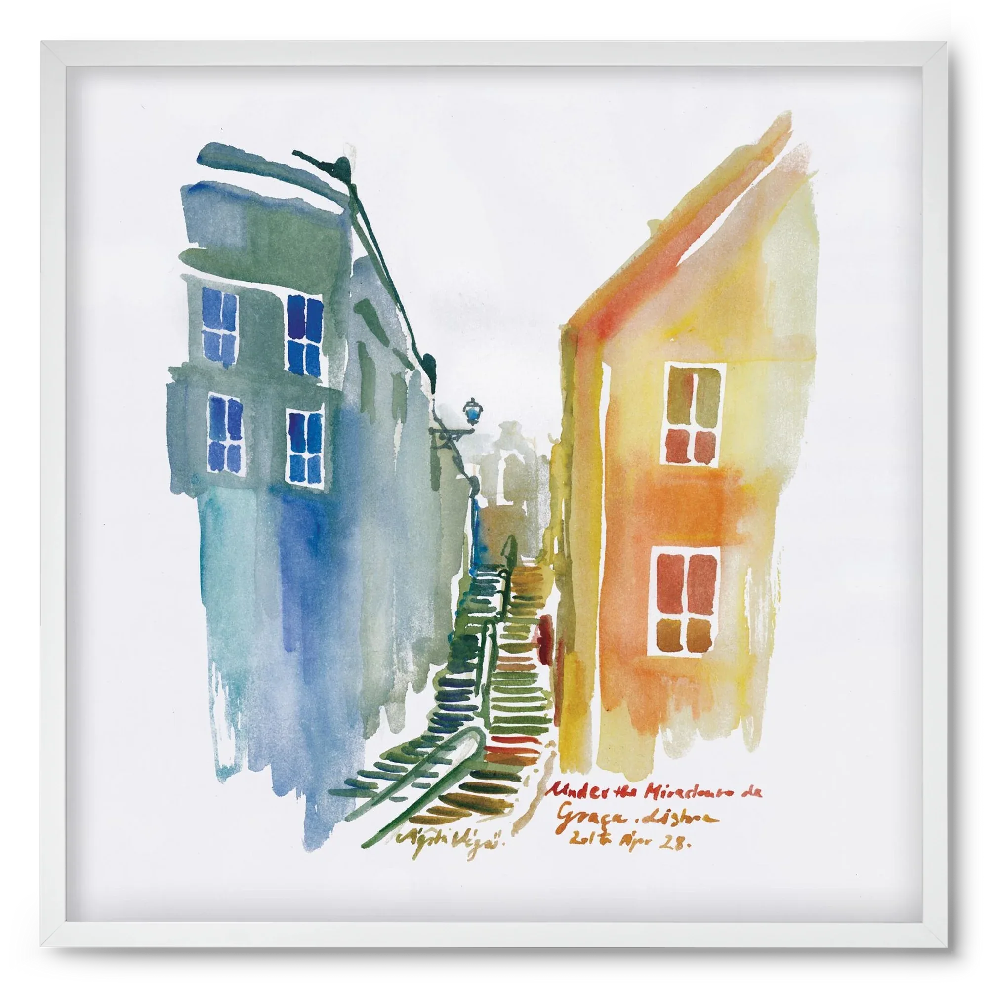 LISBON Aquarelle No.1v2 - artbridge