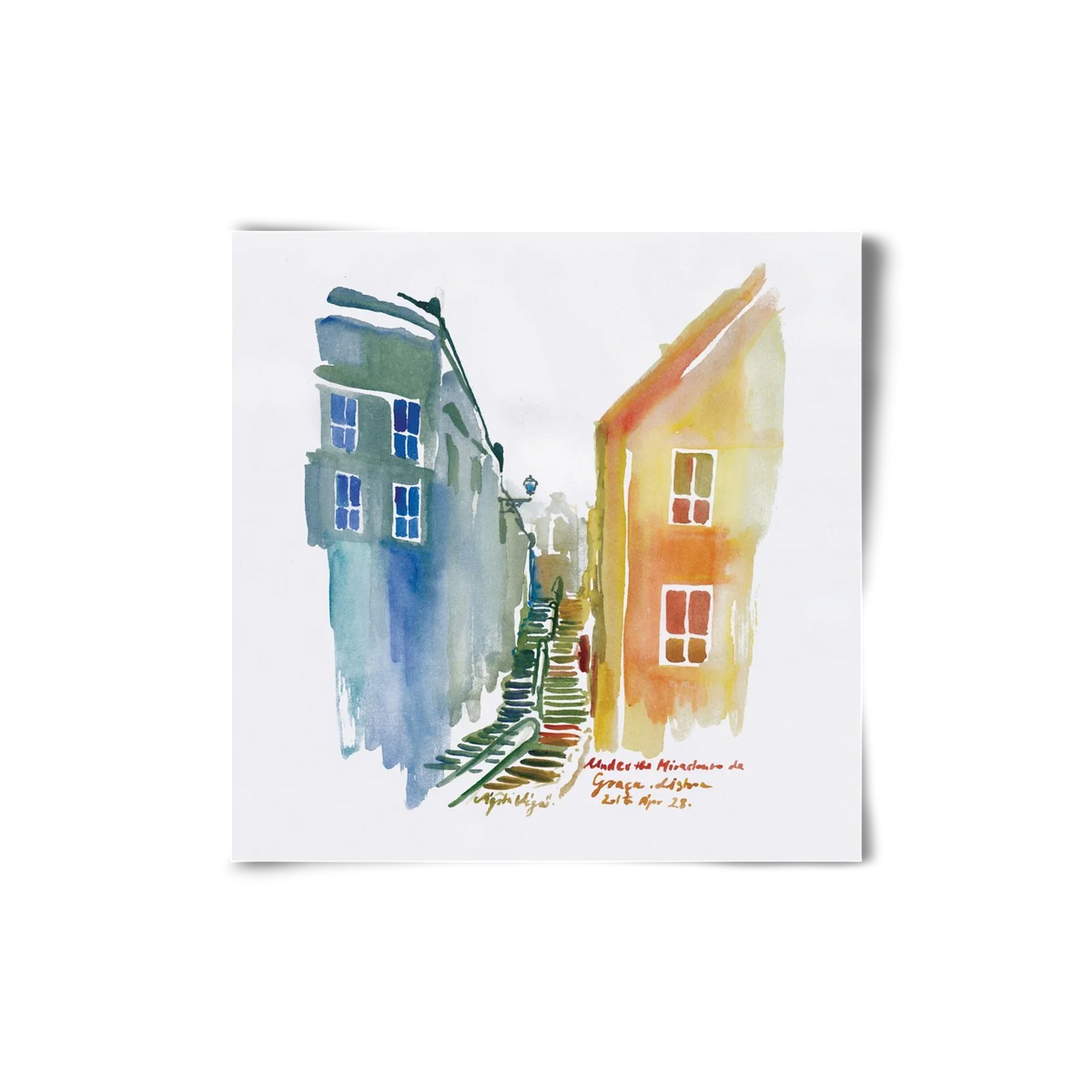 LISBON Aquarelle No.1v2 - artbridge