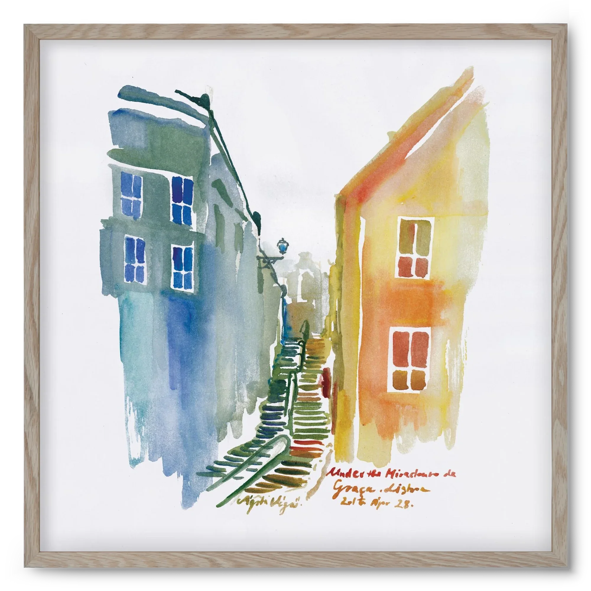 LISBON Aquarelle No.1v2 - artbridge