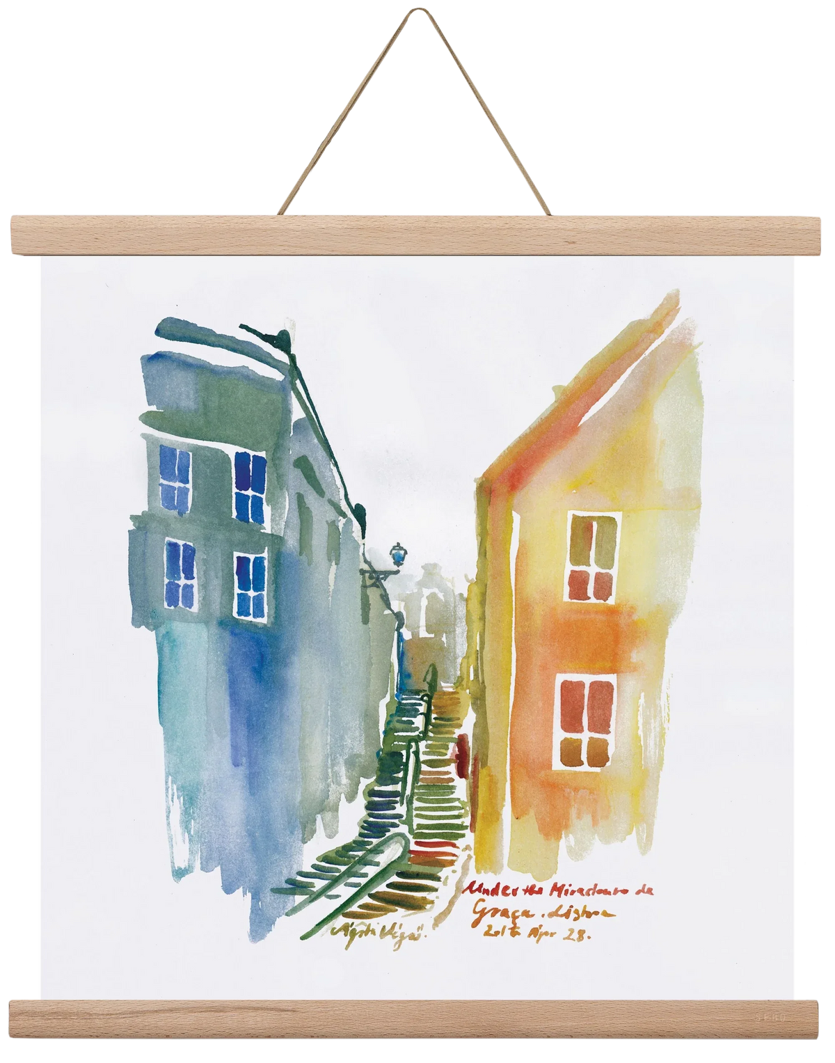 LISBON Aquarelle No.1v2 - artbridge
