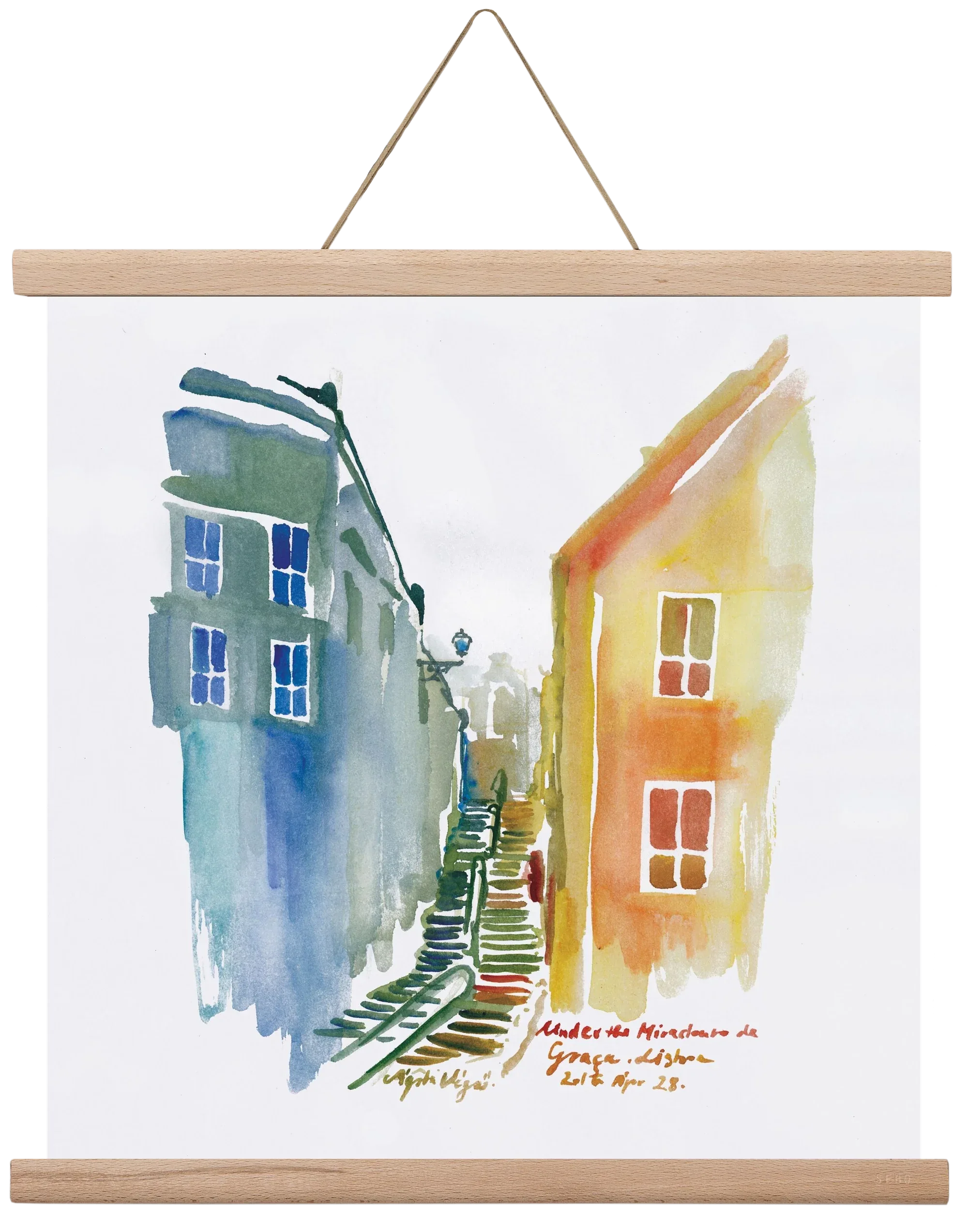 LISBON Aquarelle No.1v2 - artbridge