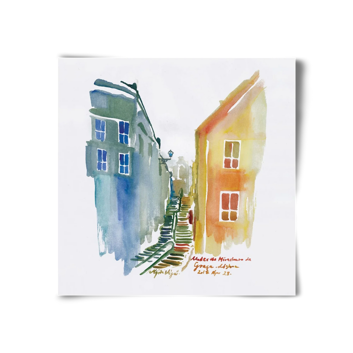 LISBON Aquarelle No.1v2 - artbridge