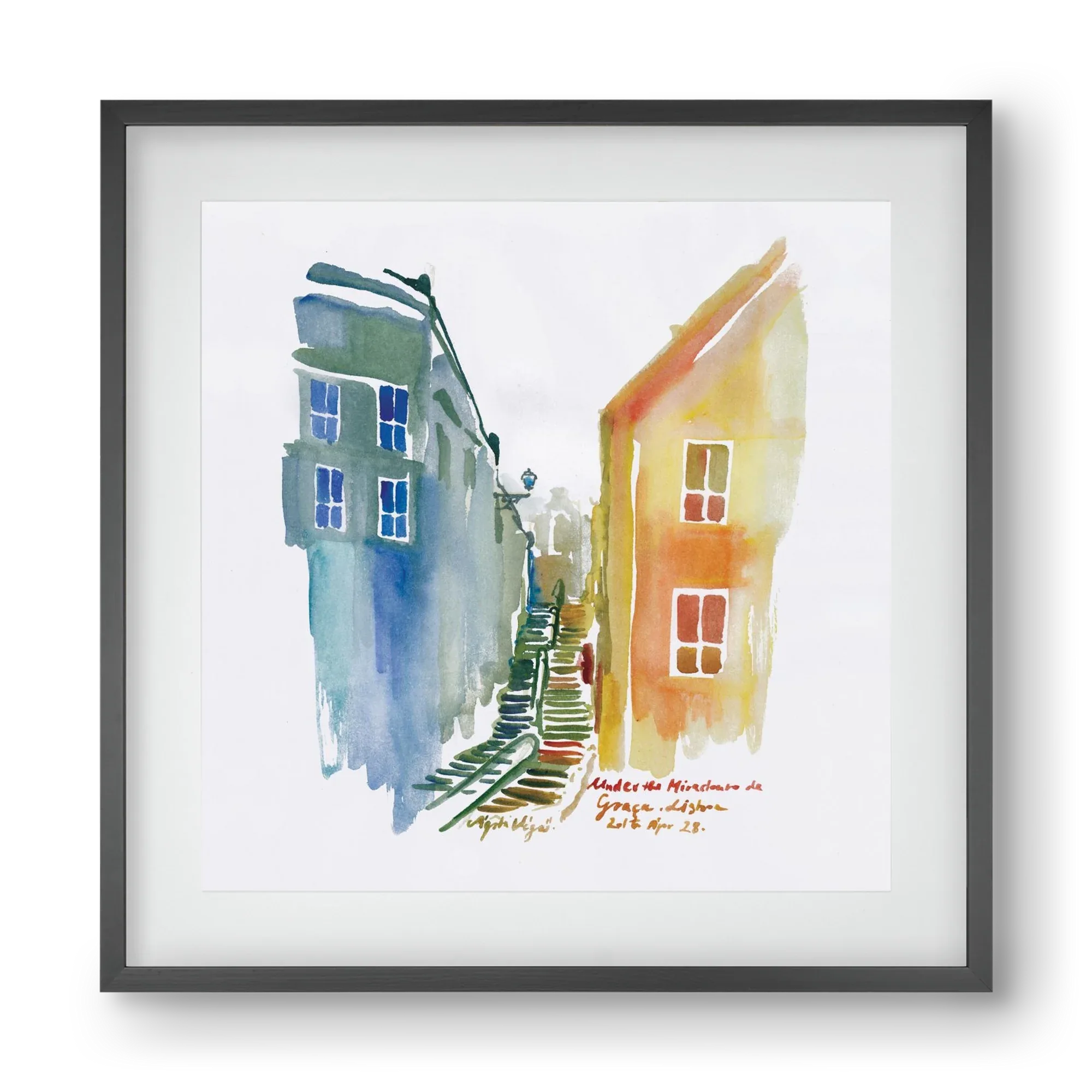 LISBON Aquarelle No.1v2 - artbridge