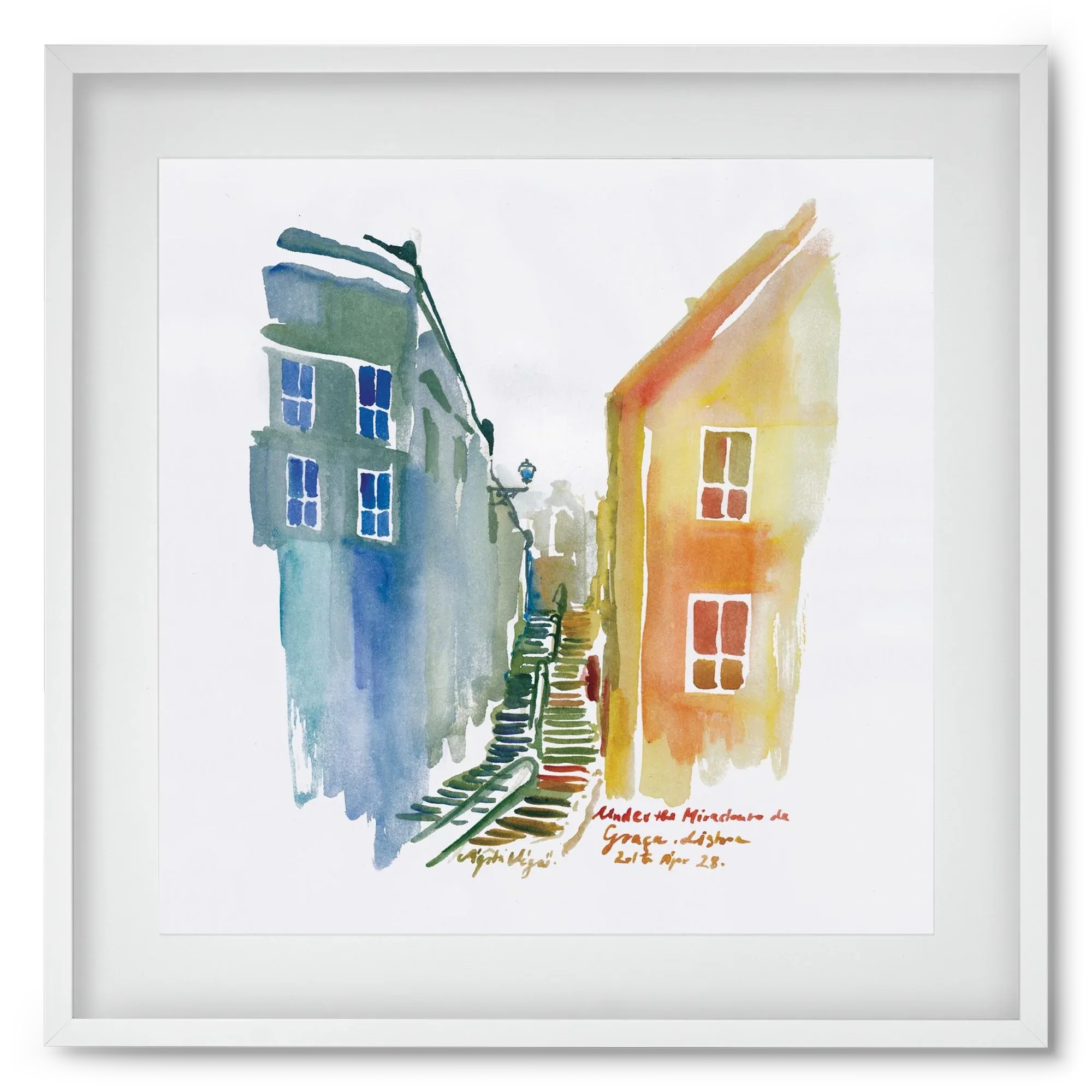 LISBON Aquarelle No.1v2 - artbridge