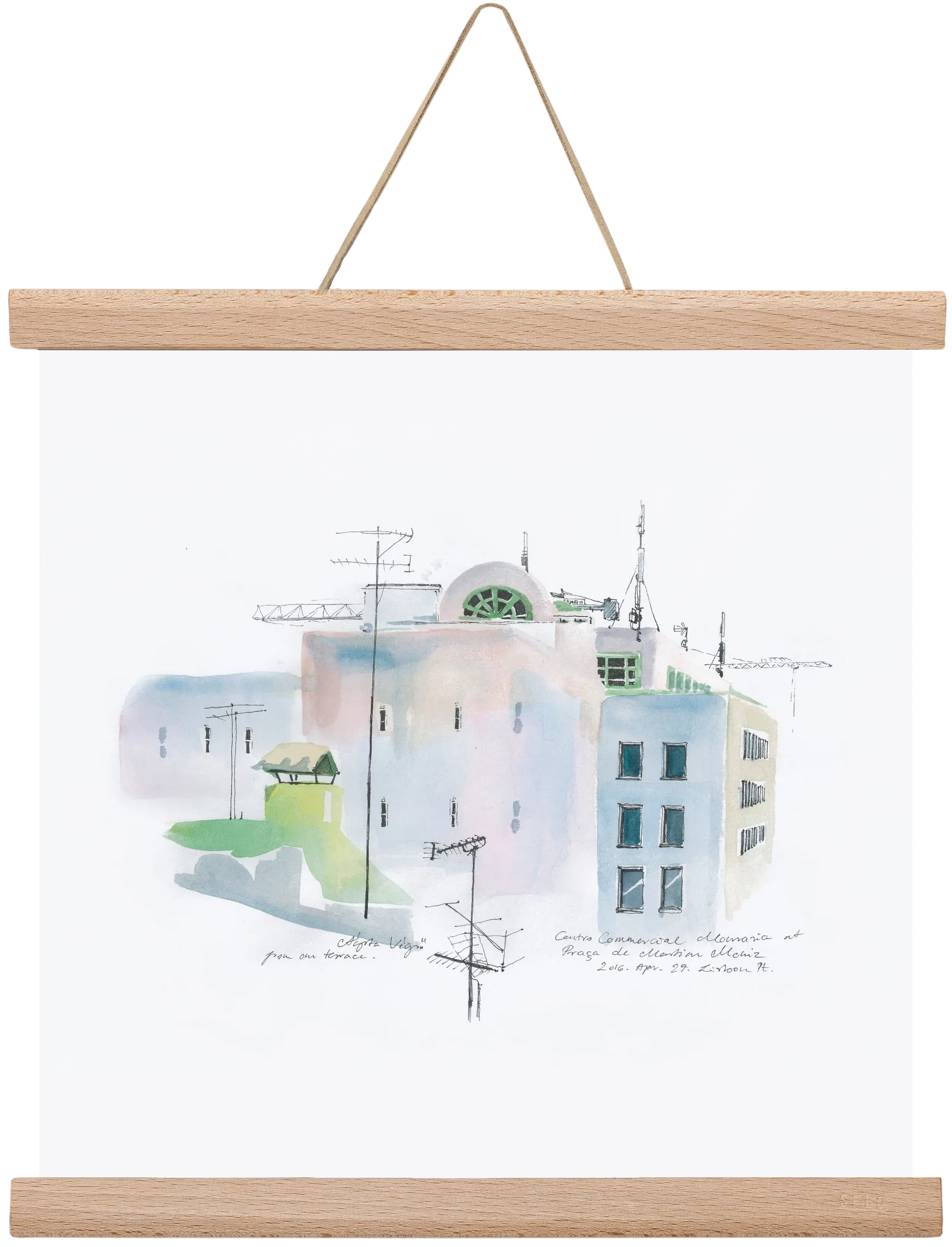 LISBON Aquarelle No.3 - artbridge