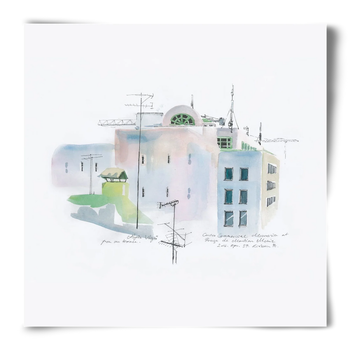 LISBON Aquarelle No.3 - artbridge
