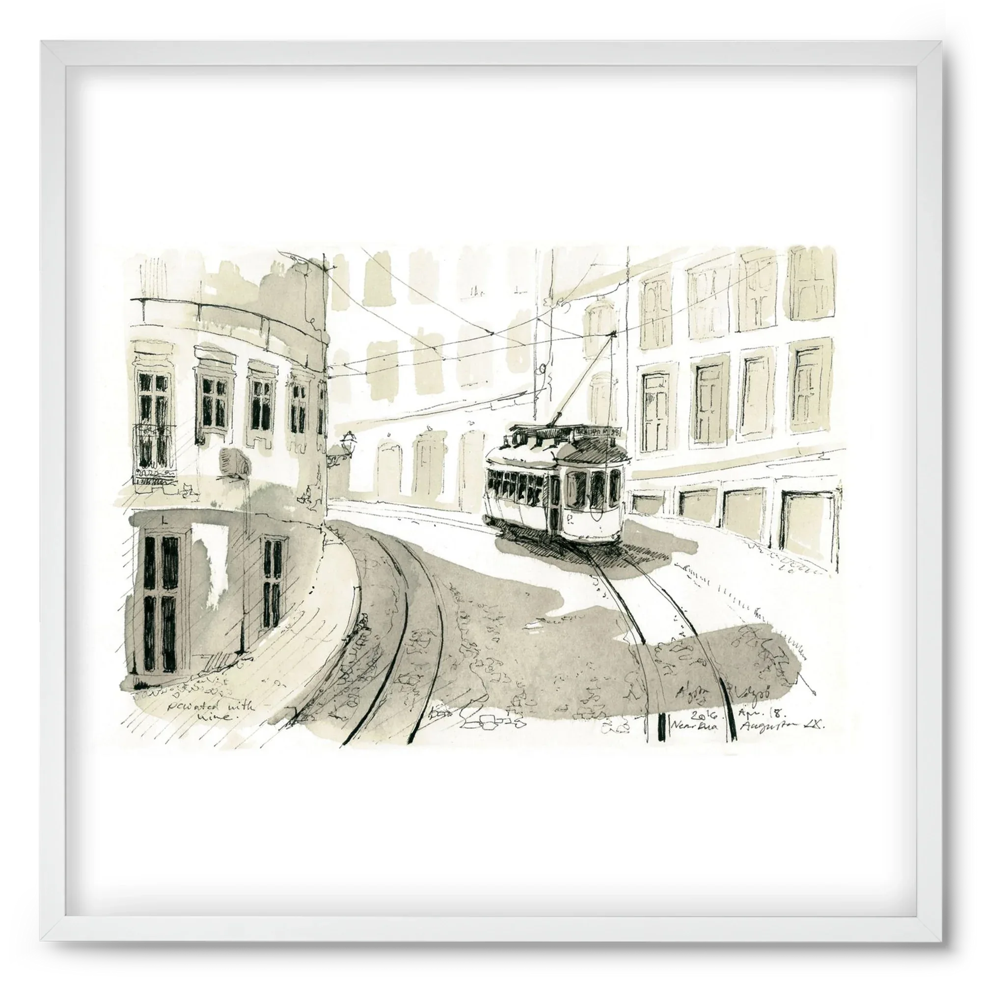 Lisbon Aquarelle No.5 - artbridge