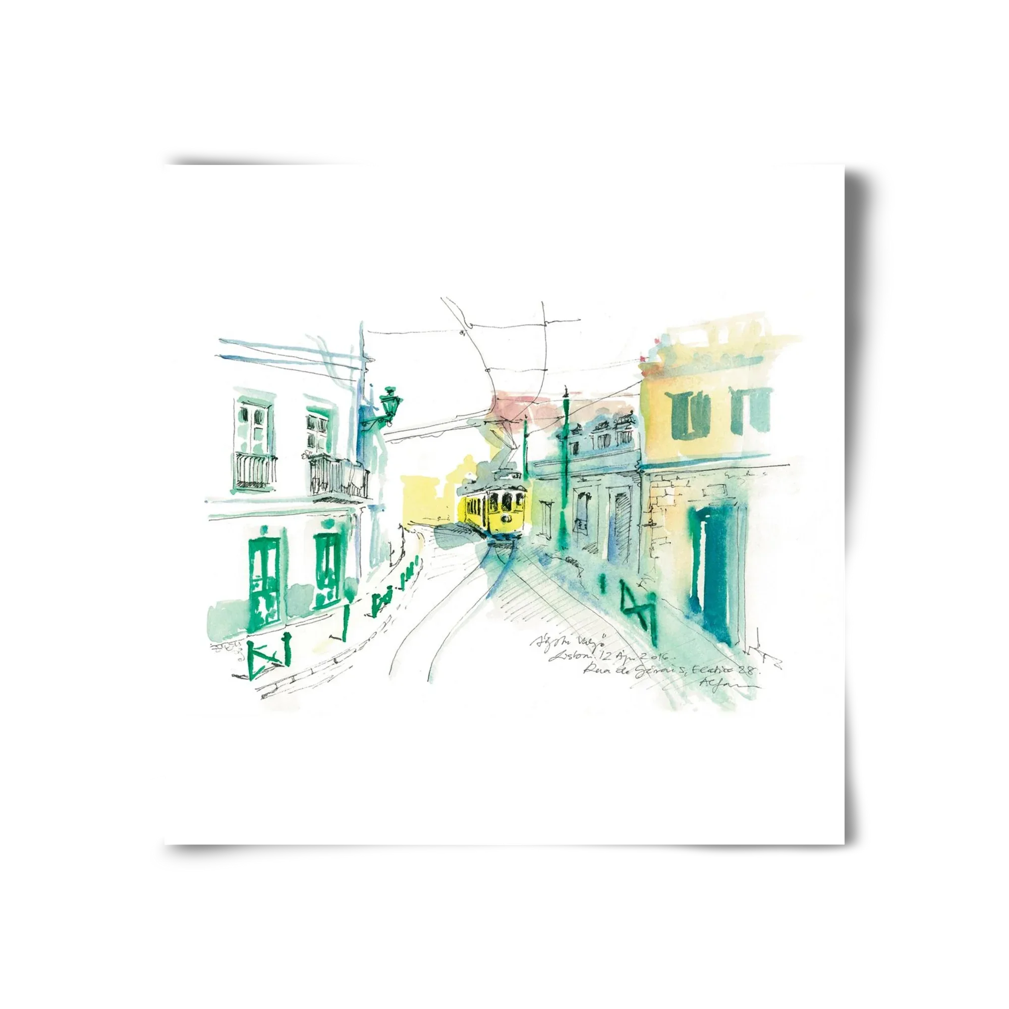 Lisbon Aquarelle No.6 - artbridge
