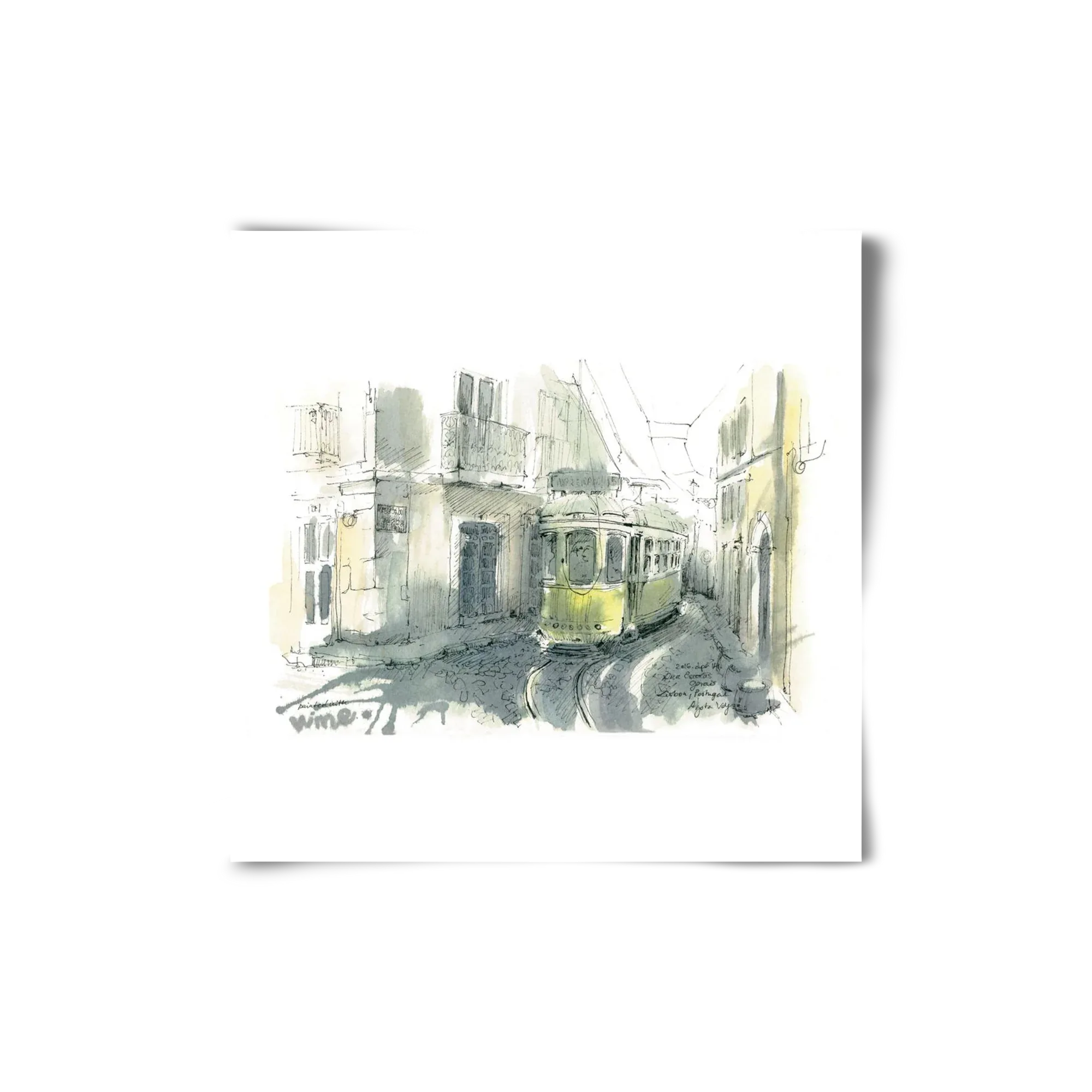 Lisbon Aquarelle No.7 - artbridge