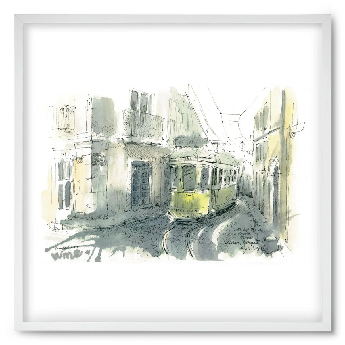 Lisbon Aquarelle No.7 - artbridge