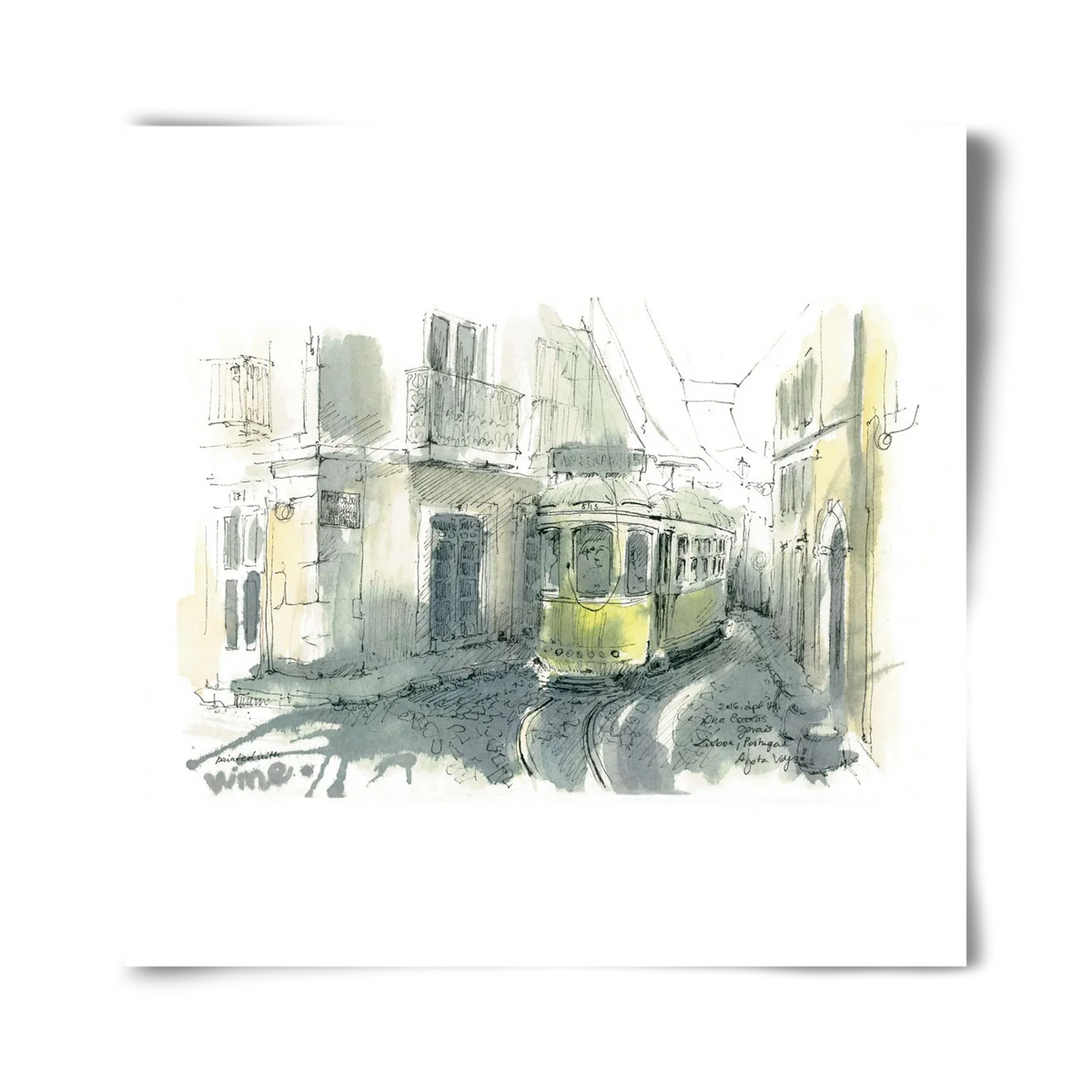 Lisbon Aquarelle No.7 - artbridge