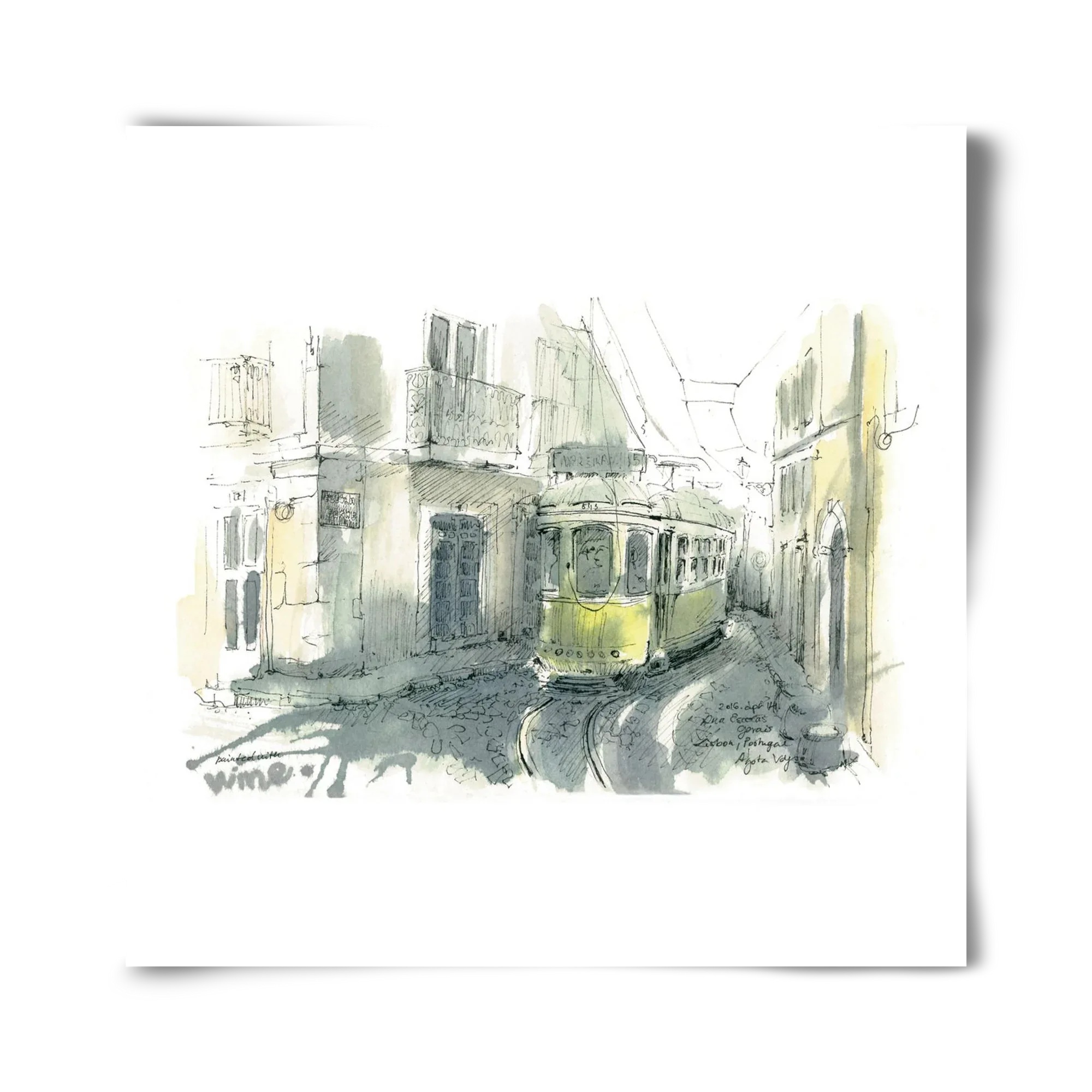 Lisbon Aquarelle No.7 - artbridge