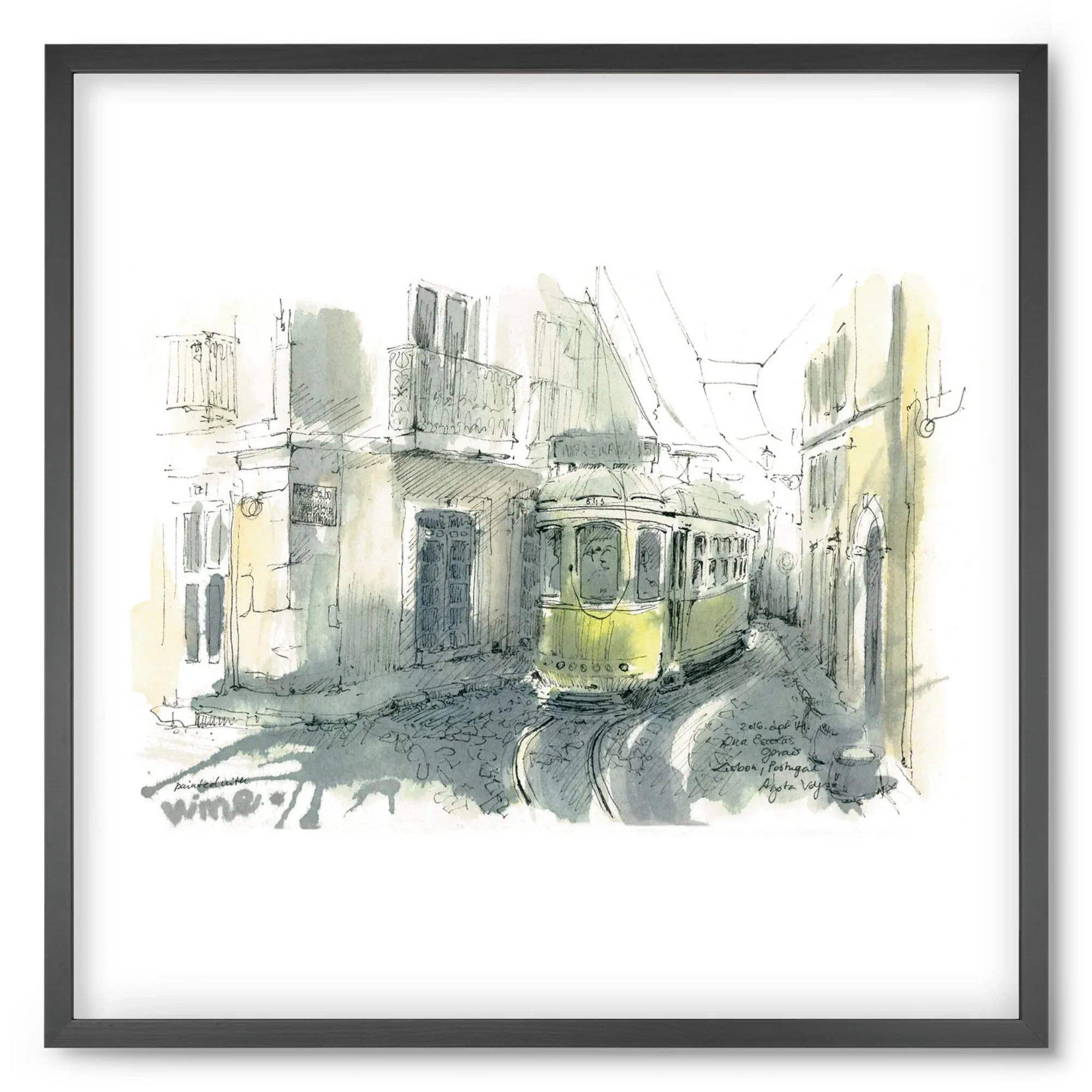 Lisbon Aquarelle No.7 - artbridge