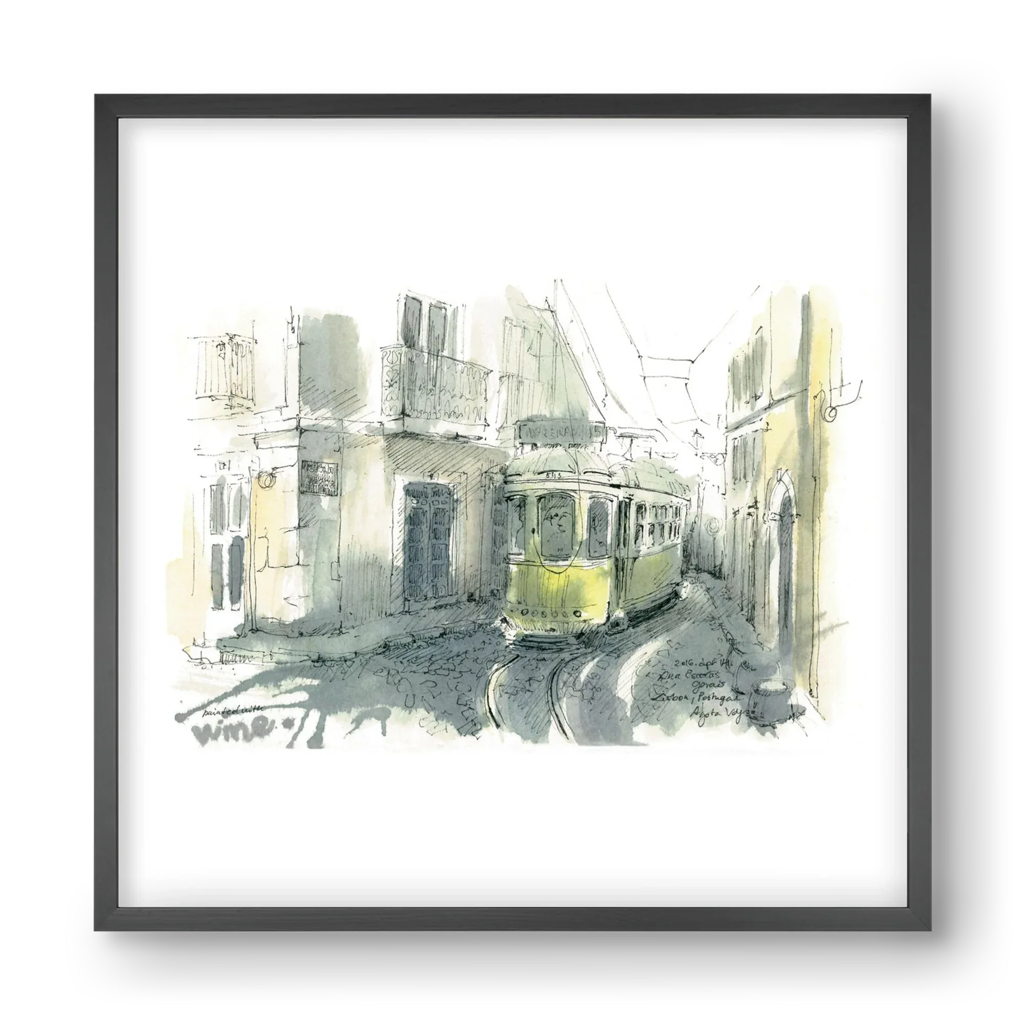 Lisbon Aquarelle No.7 - artbridge