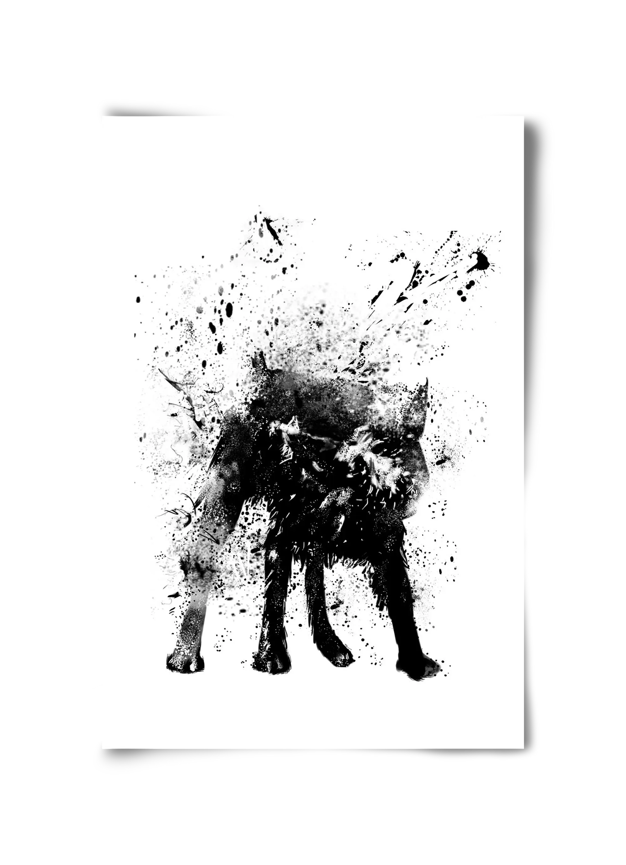 Wet dog - artbridge