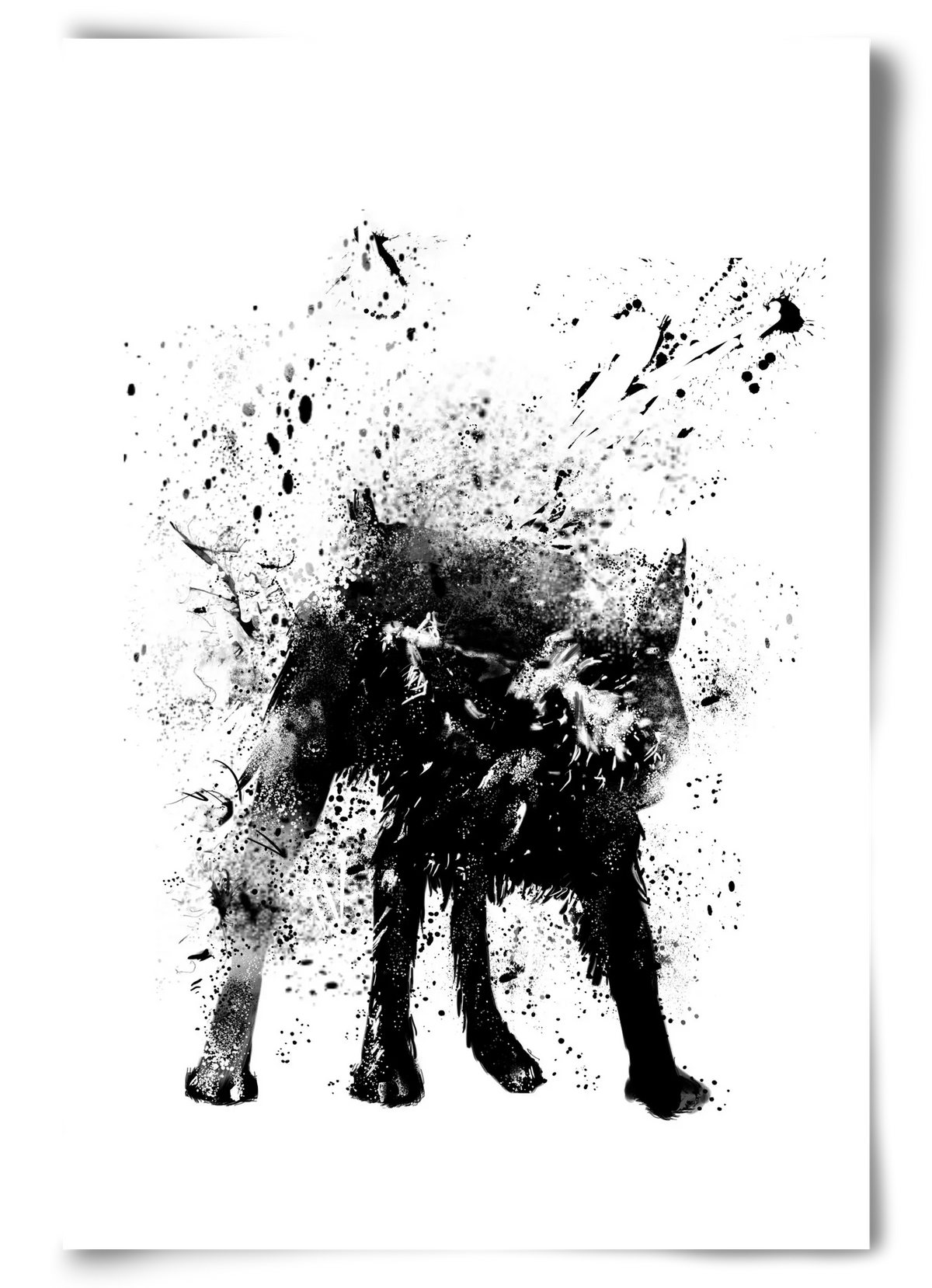 Wet dog - artbridge