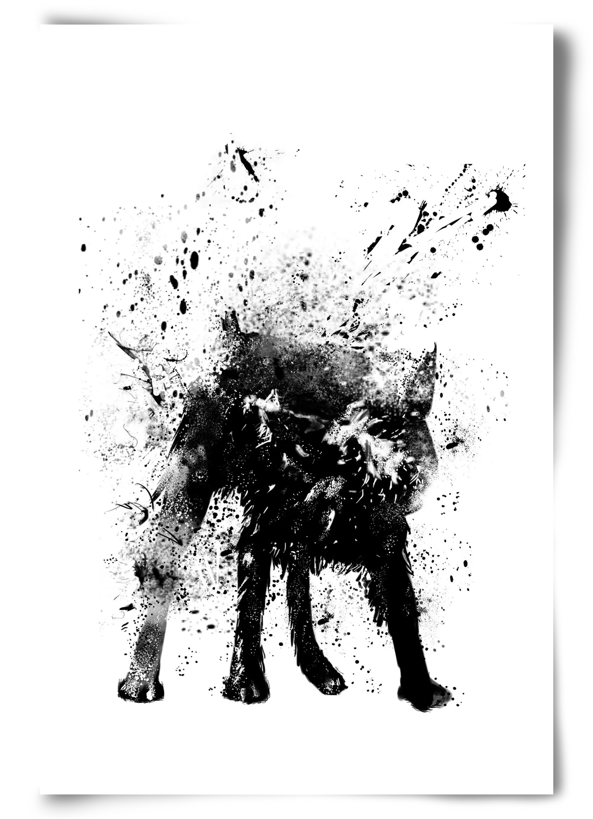 Wet dog - artbridge