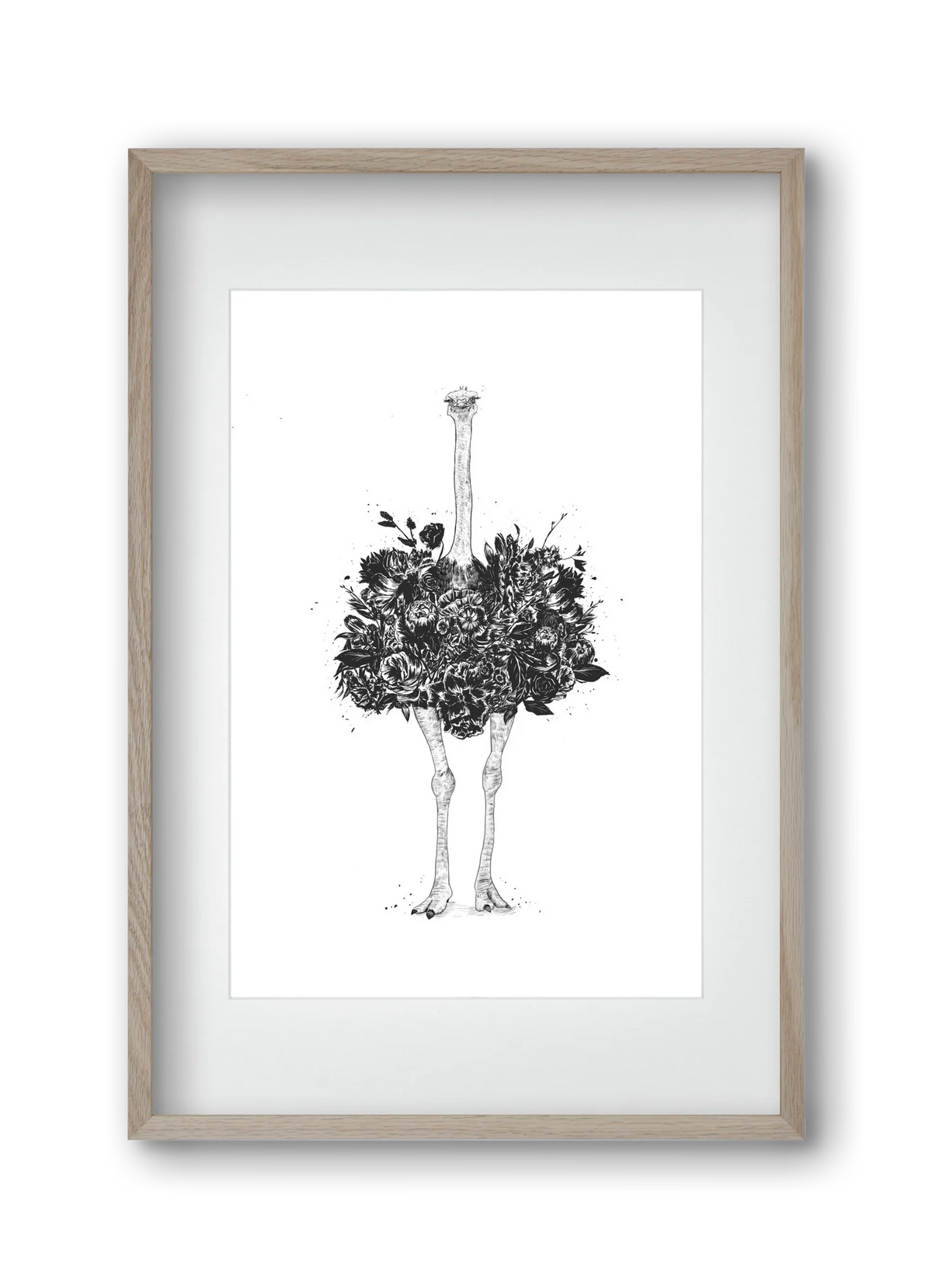 Floral ostrich - artbridge