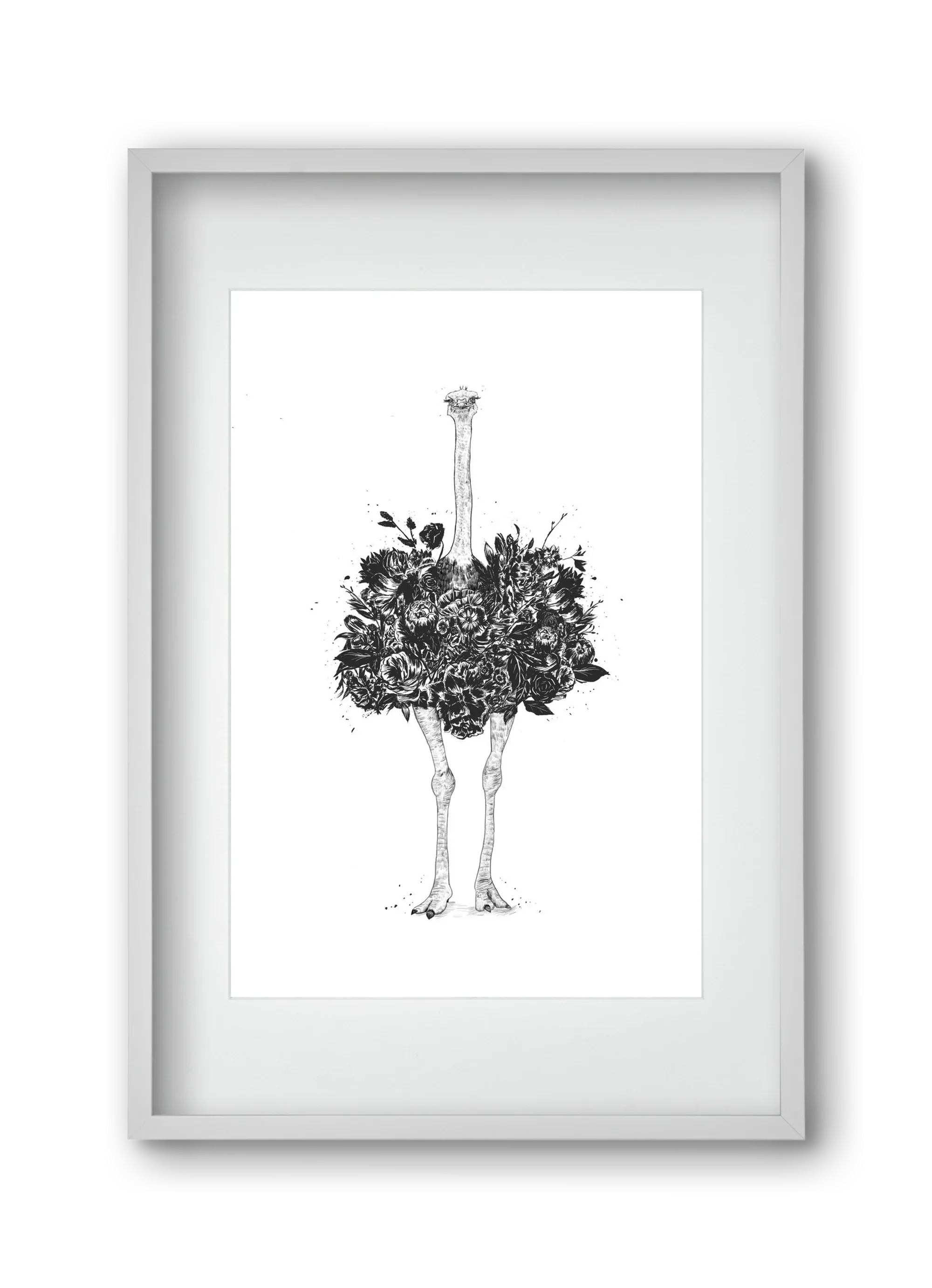 Floral ostrich - artbridge
