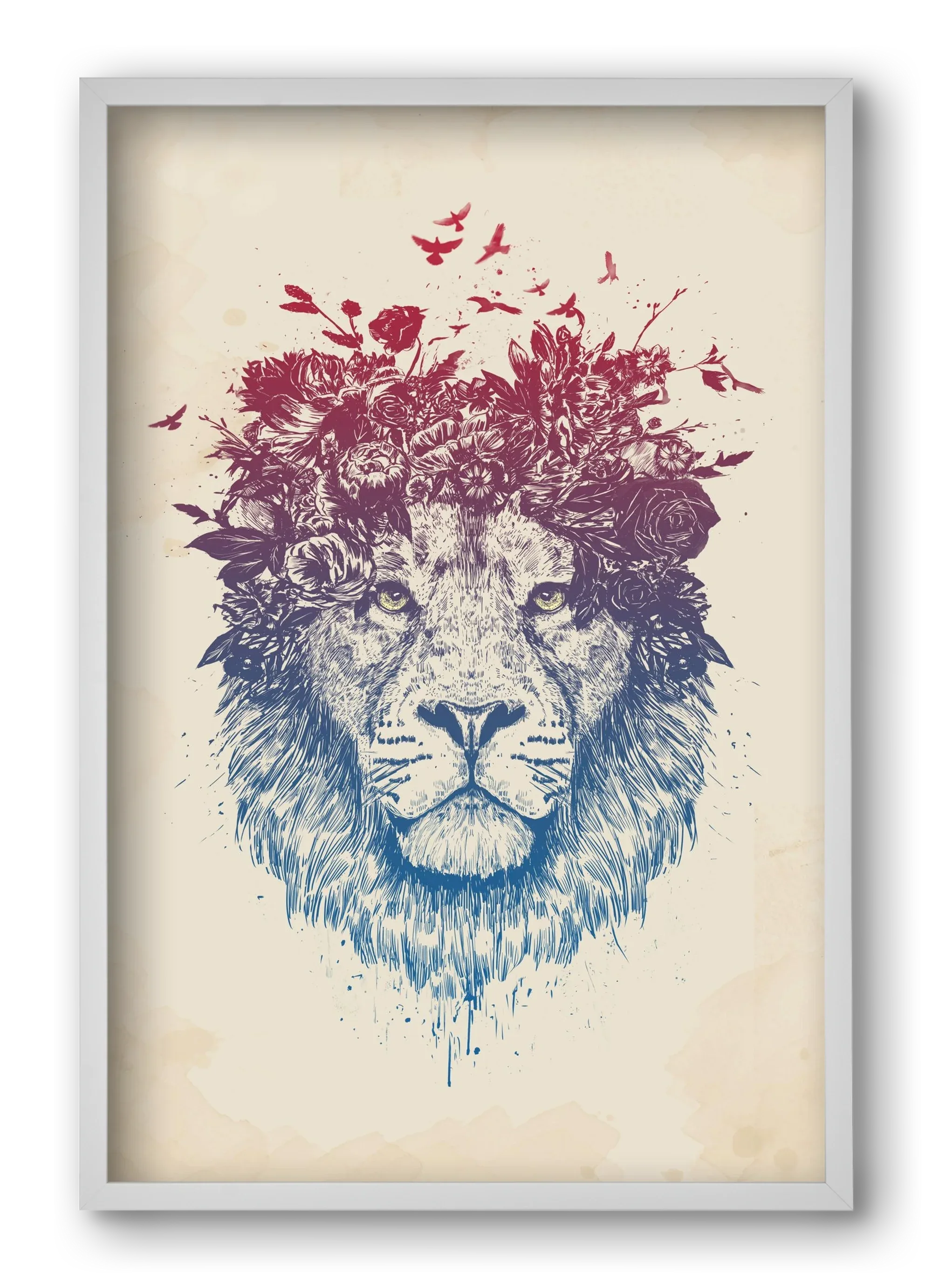 Floral lion III - artbridge