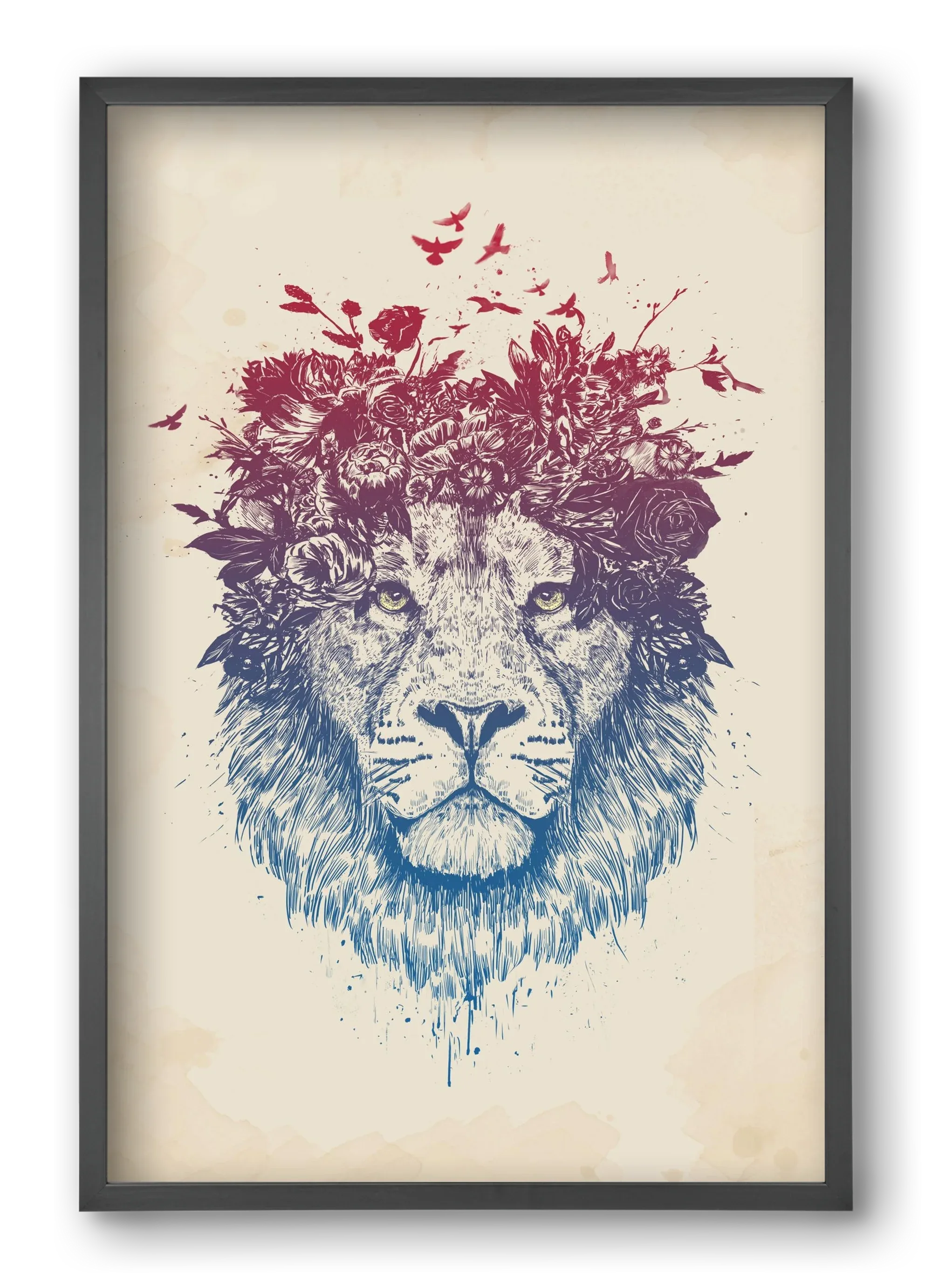 Floral lion III - artbridge