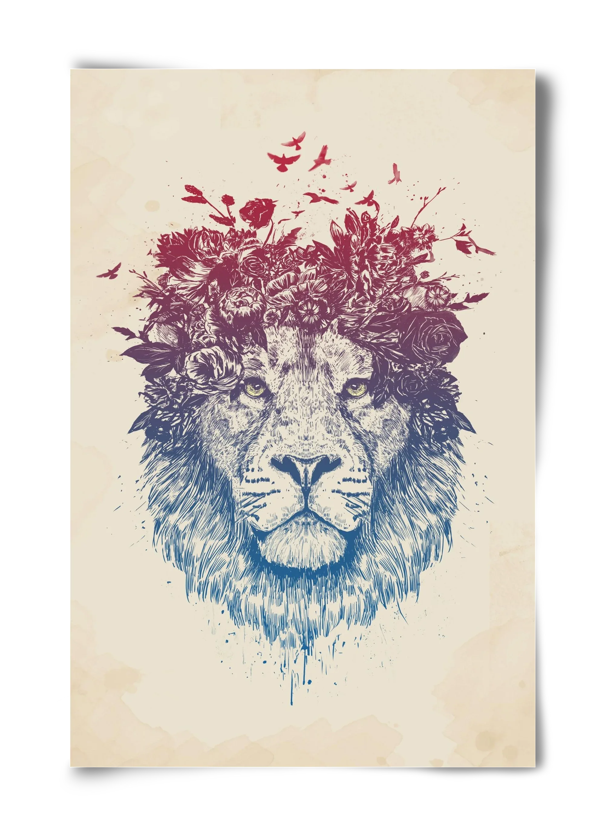 Floral lion III - artbridge
