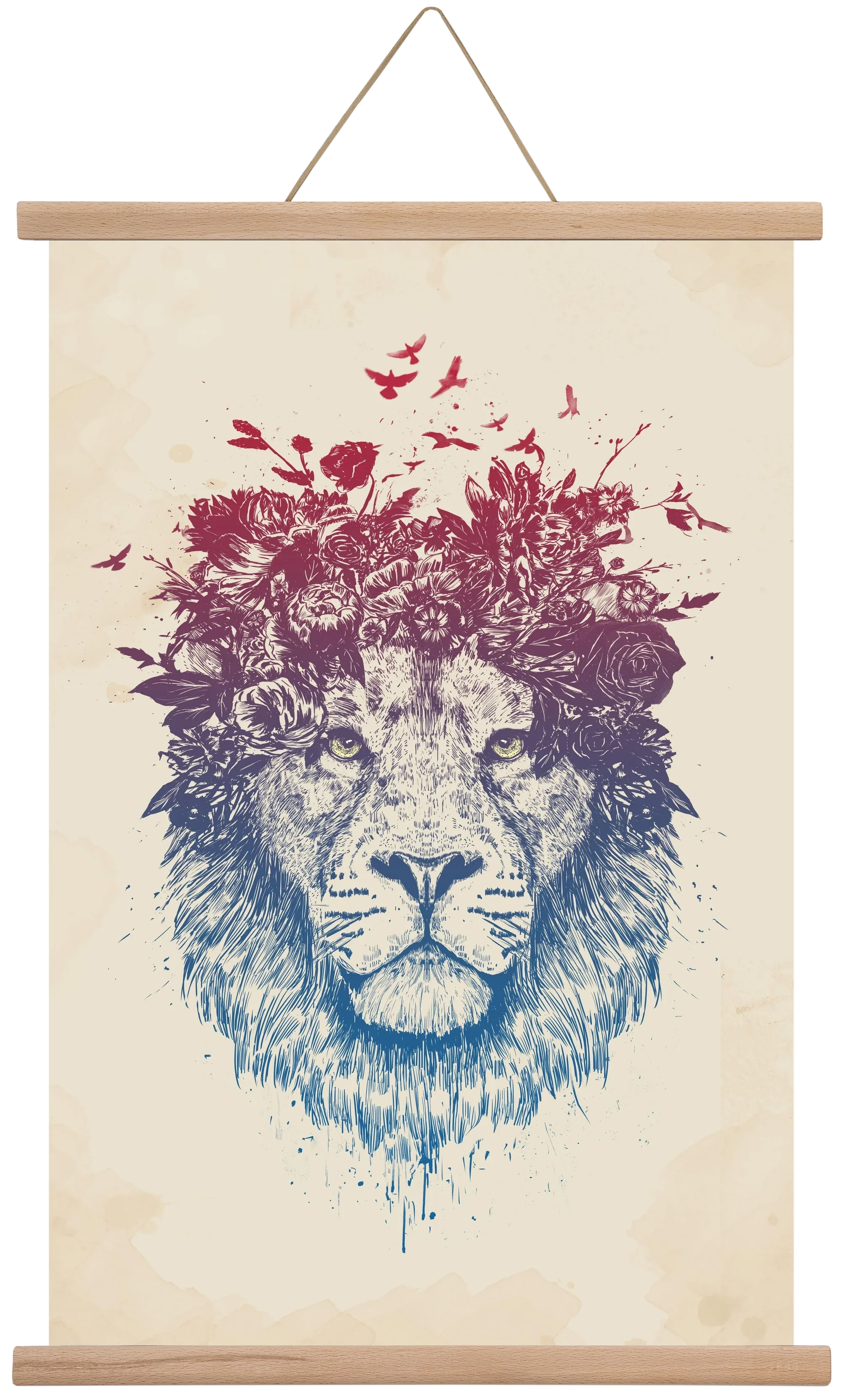Floral lion III - artbridge
