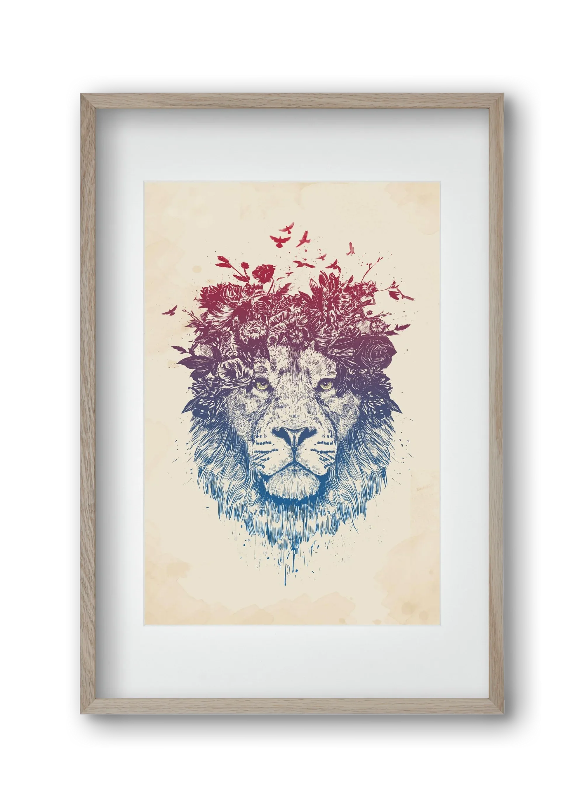 Floral lion III - artbridge