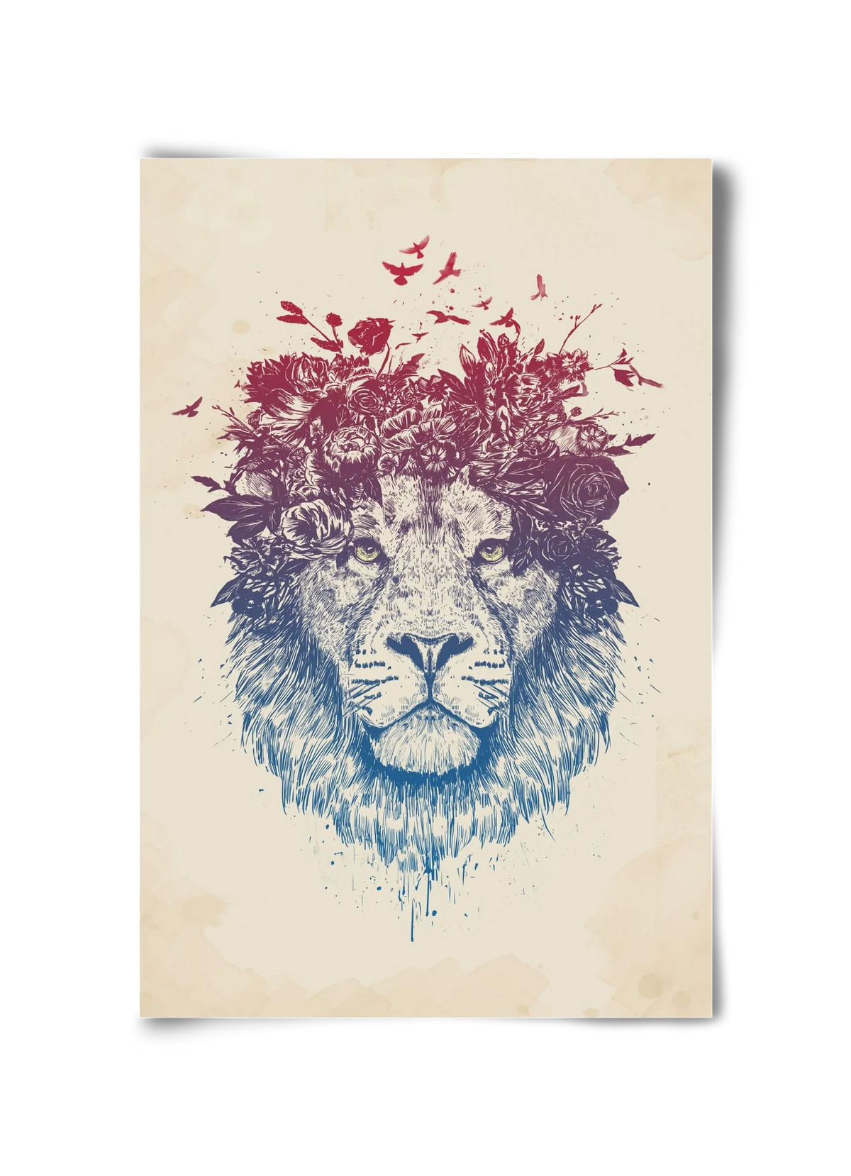 Floral lion III - artbridge