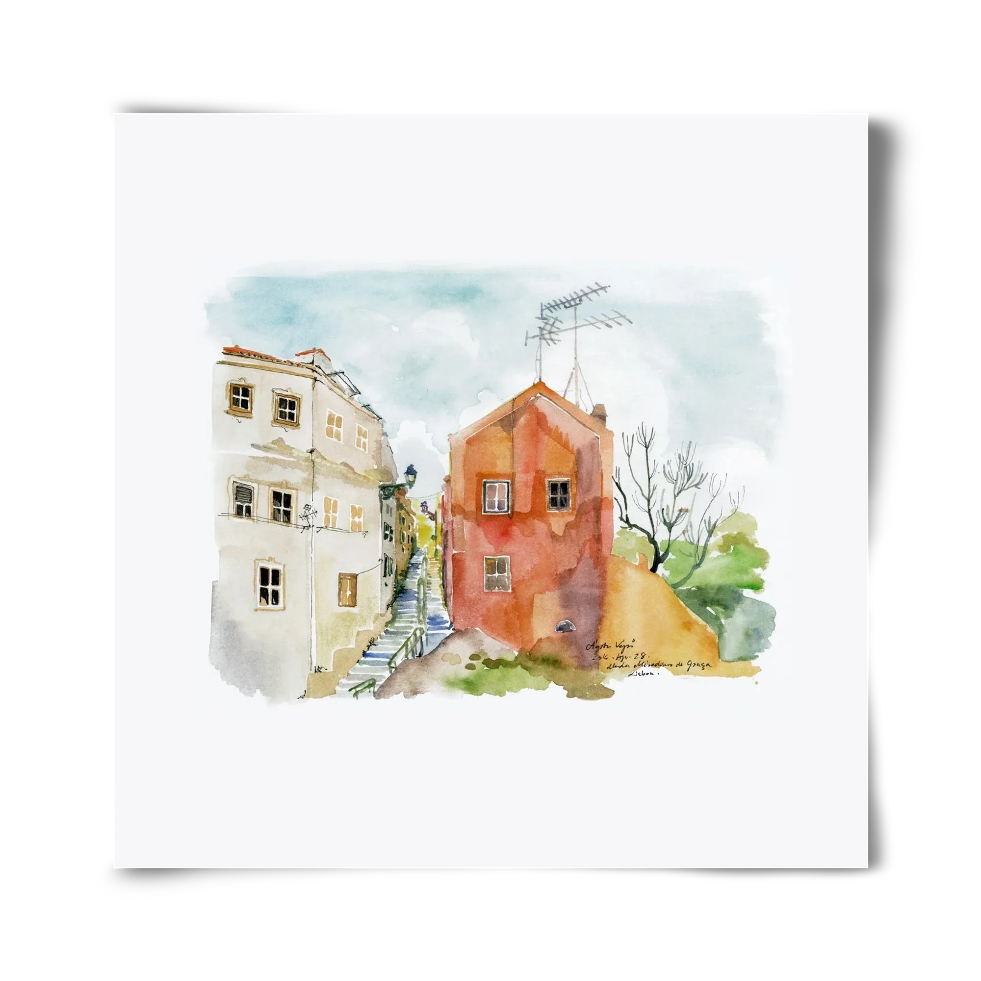 LISBON AQUARELLE NO.12 - artbridge