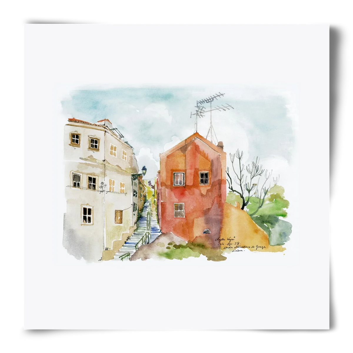 LISBON AQUARELLE NO.12 - artbridge