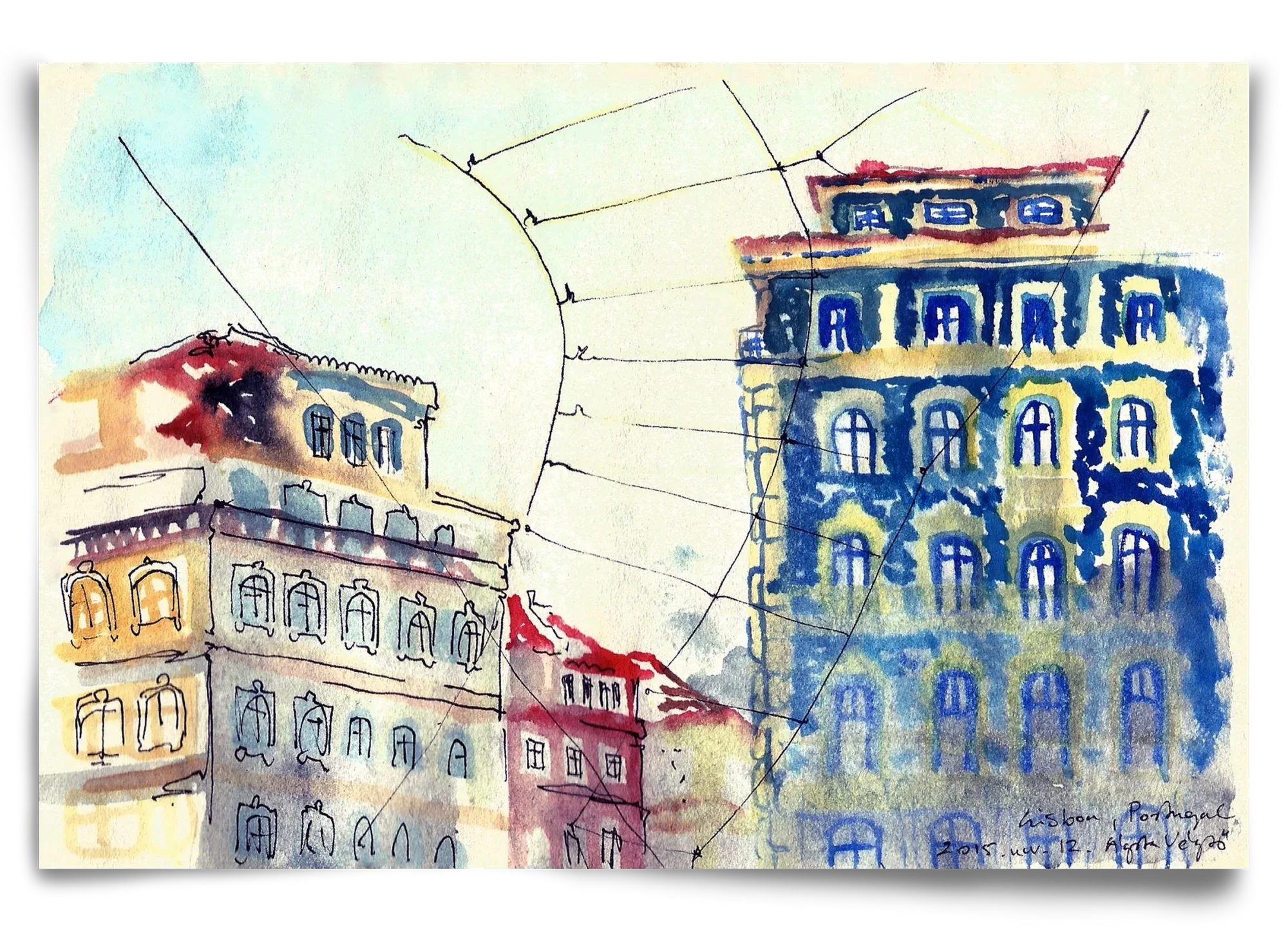 LISBON AQUARELLE NO.18 - artbridge