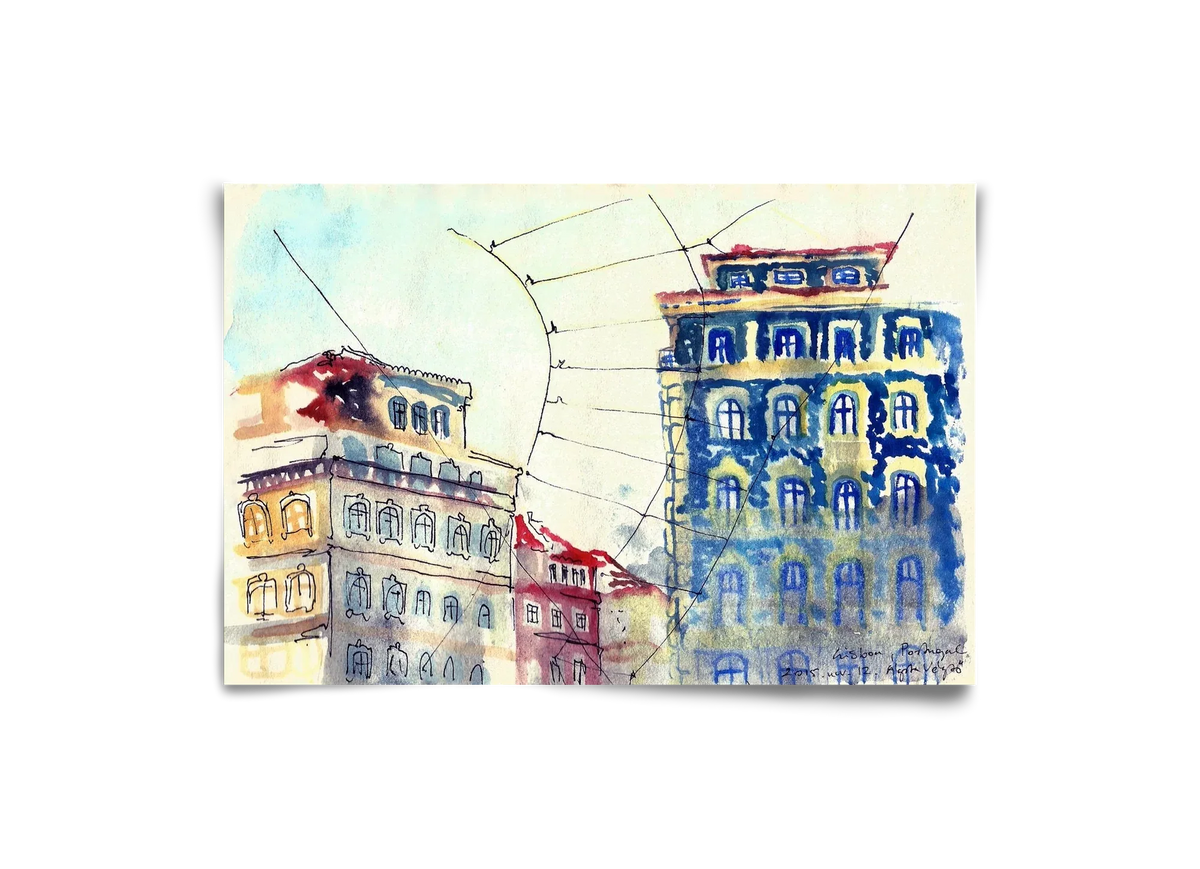 LISBON AQUARELLE NO.18 - artbridge