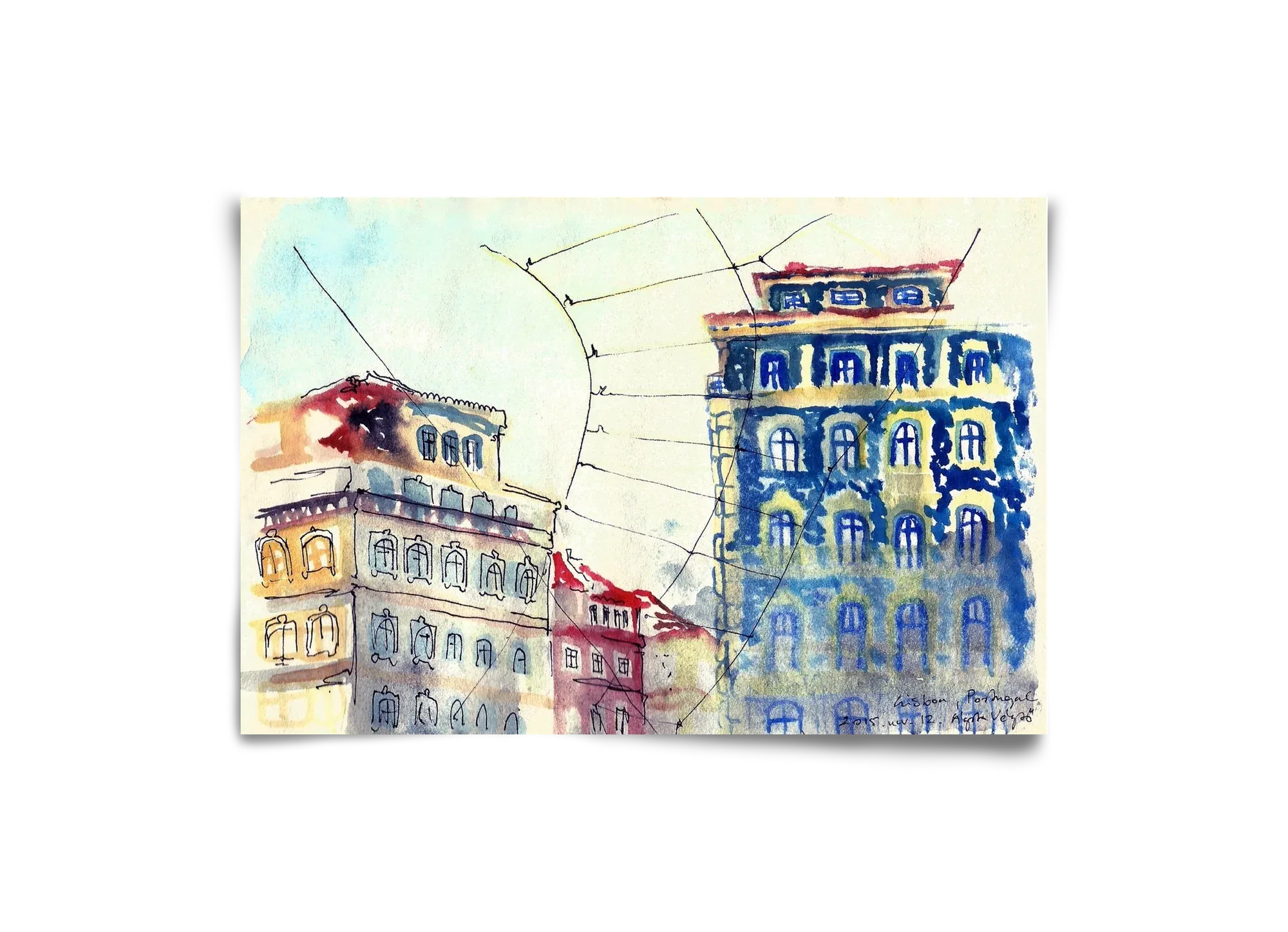 LISBON AQUARELLE NO.18 - artbridge