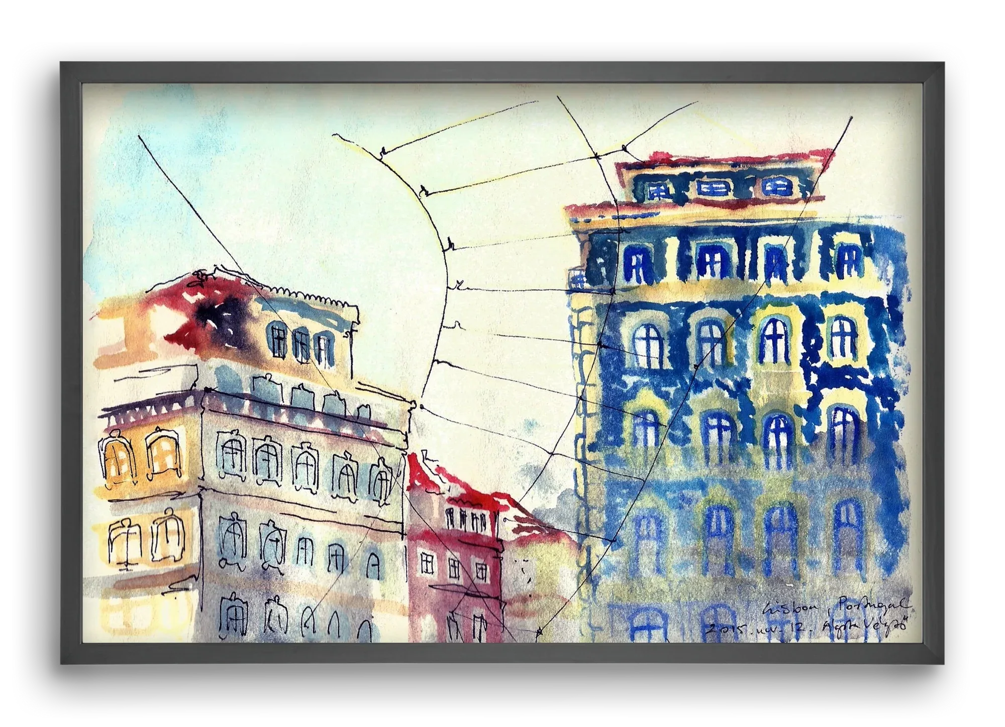 LISBON AQUARELLE NO.18 - artbridge