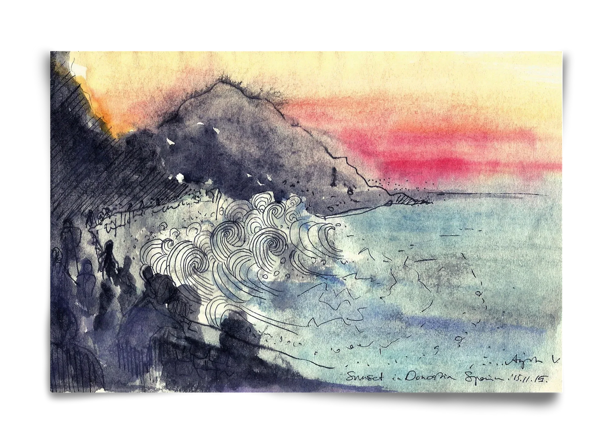 SAN SEBASTIAN AQUARELLE NO.1 - artbridge