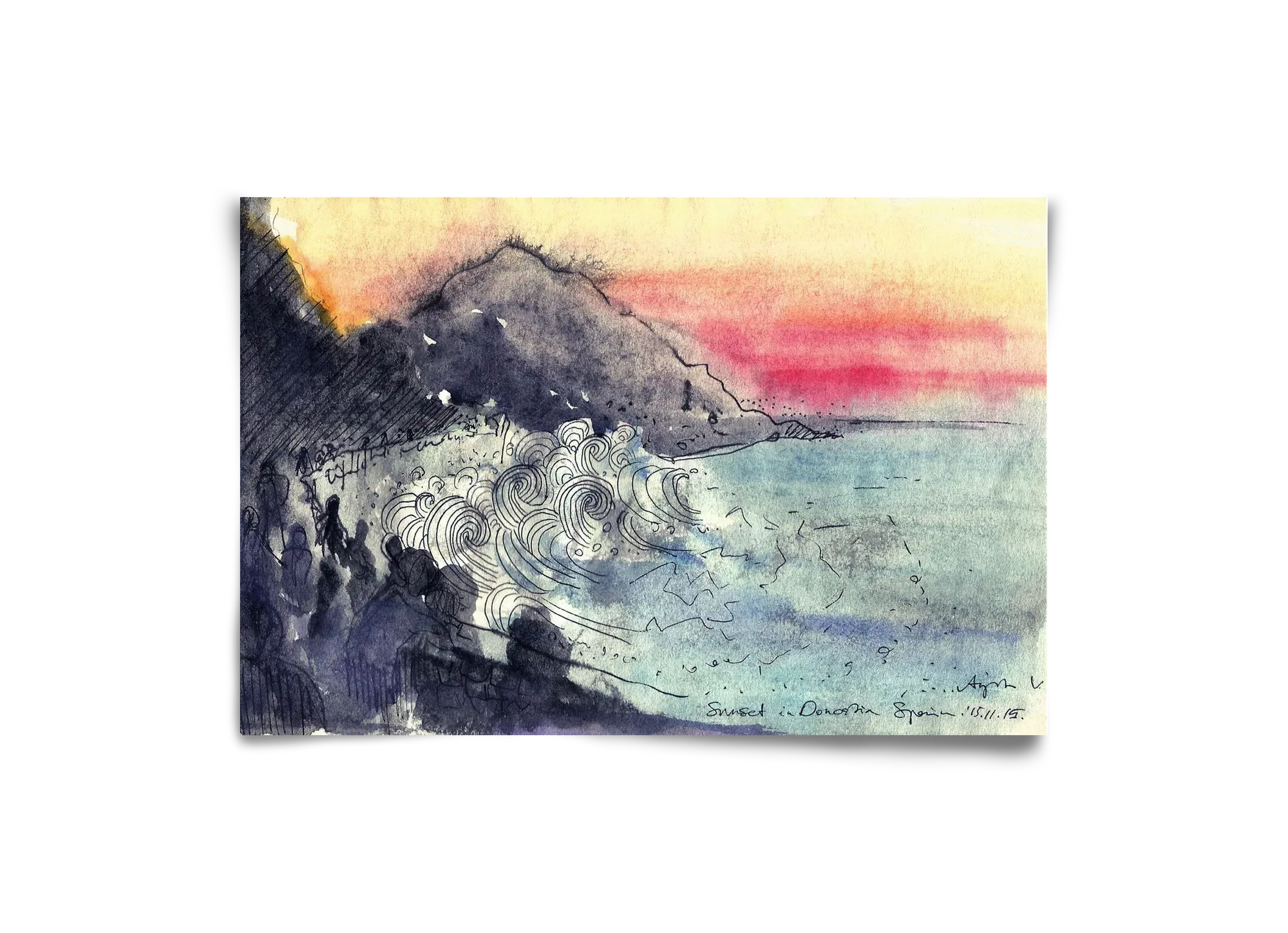 SAN SEBASTIAN AQUARELLE NO.1 - artbridge