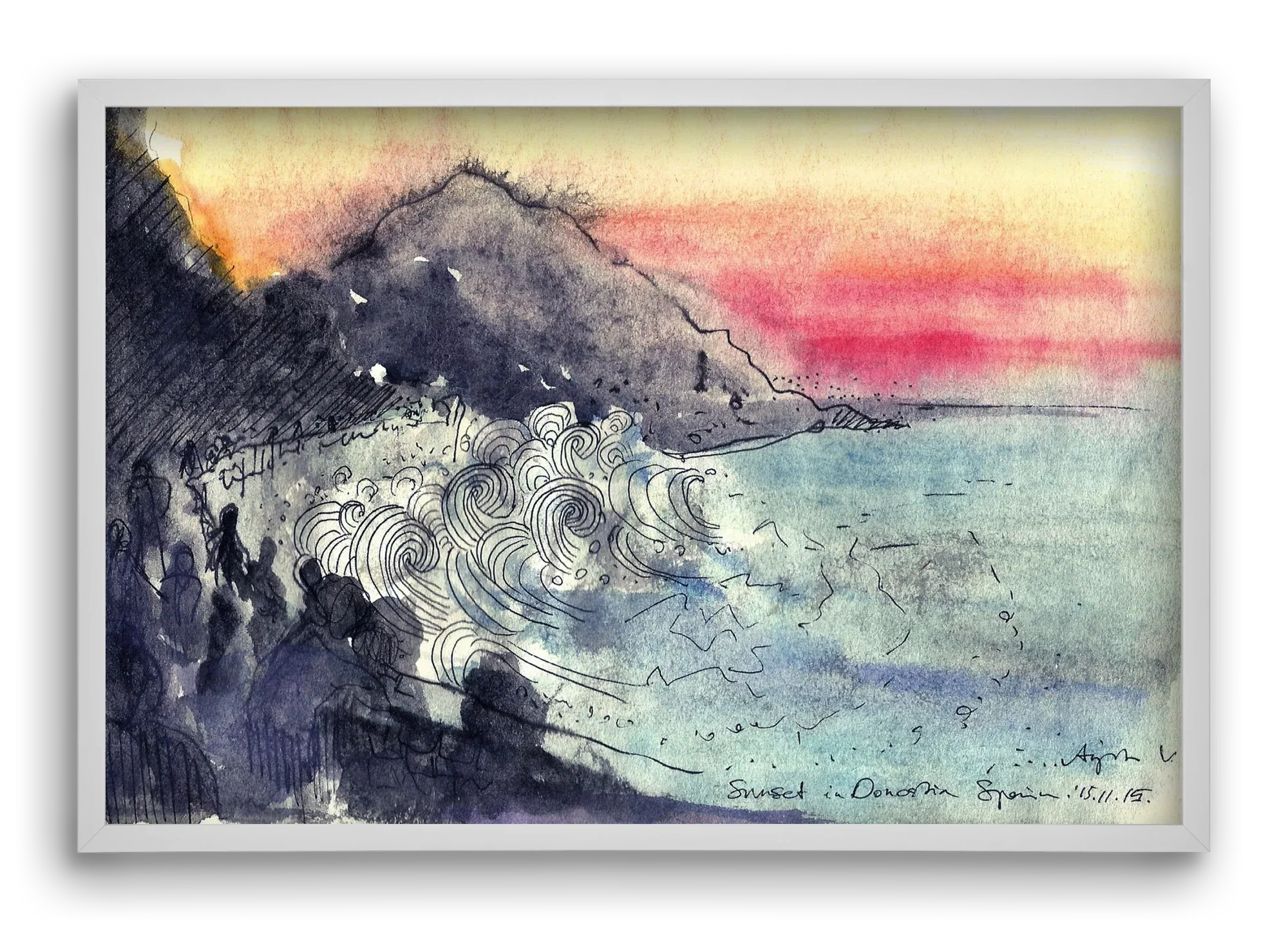 SAN SEBASTIAN AQUARELLE NO.1 - artbridge