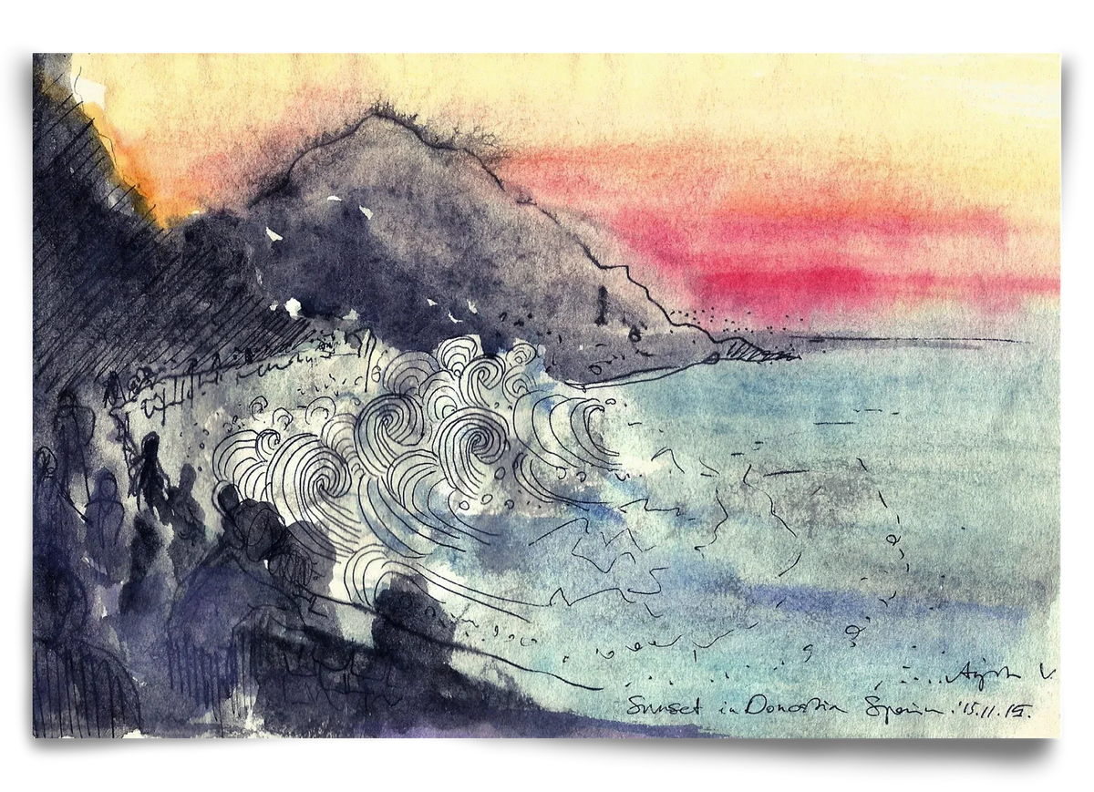 SAN SEBASTIAN AQUARELLE NO.1 - artbridge