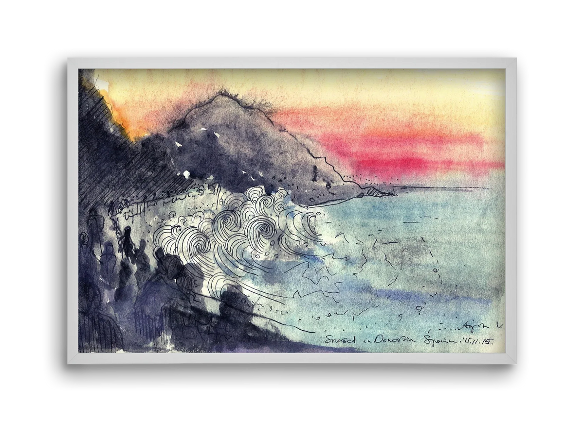 SAN SEBASTIAN AQUARELLE NO.1 - artbridge