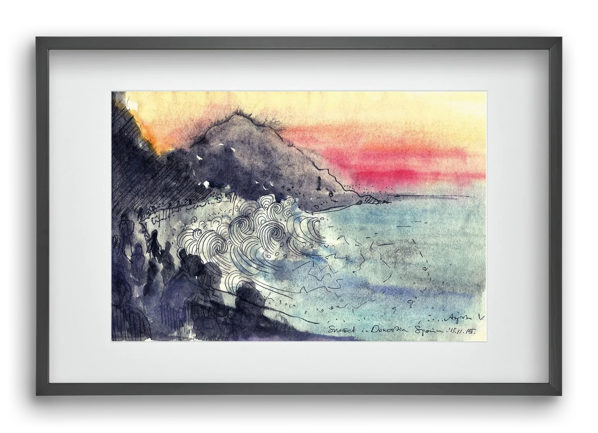 SAN SEBASTIAN AQUARELLE NO.1 - artbridge
